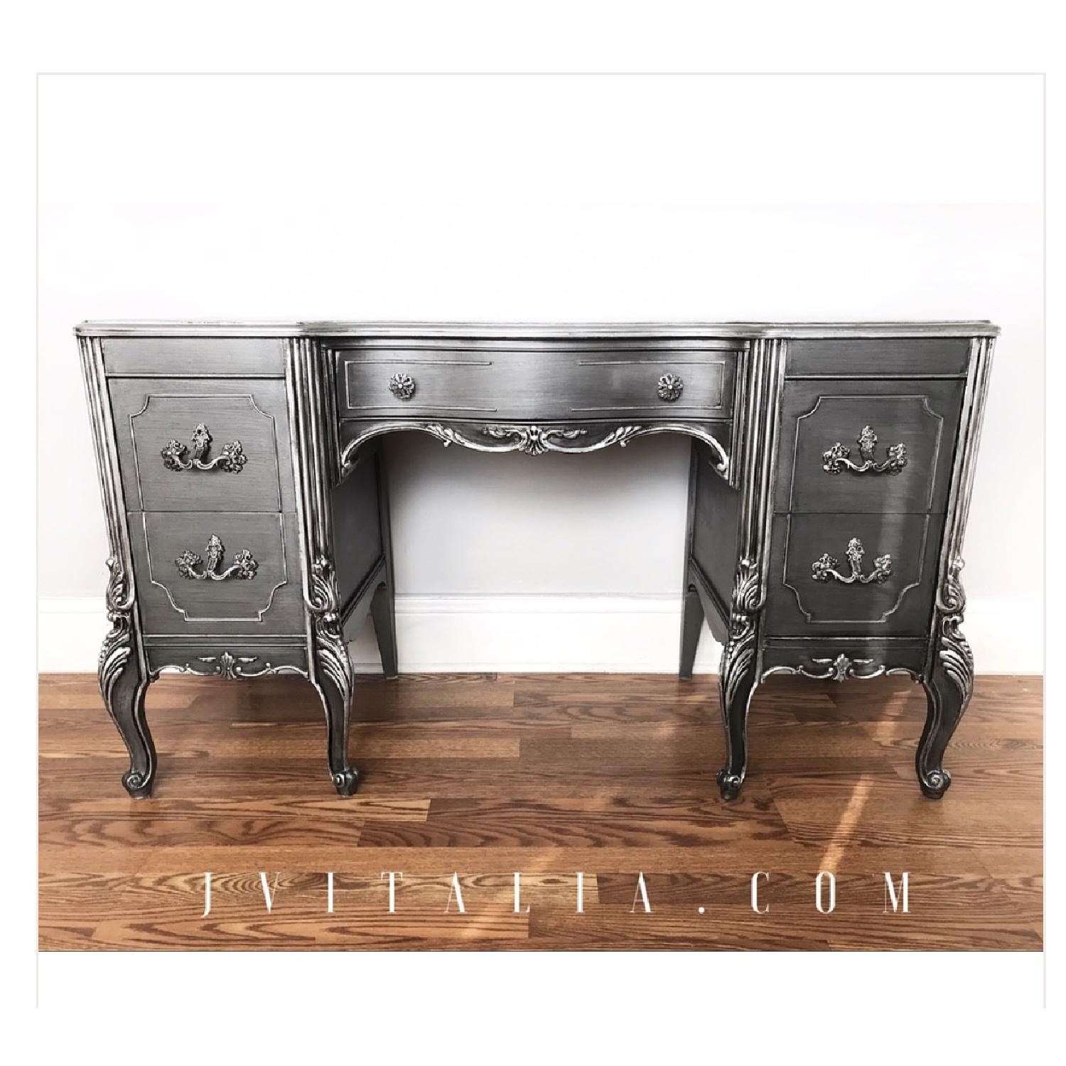 Louis XV French Makeup Vanity Desk - image-2
