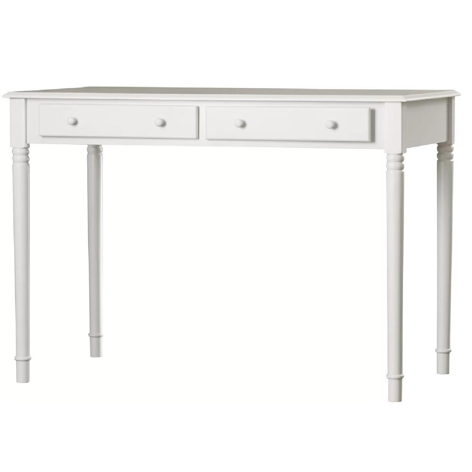 Andover Mills Pinckneyville White Wood Desk - image-0
