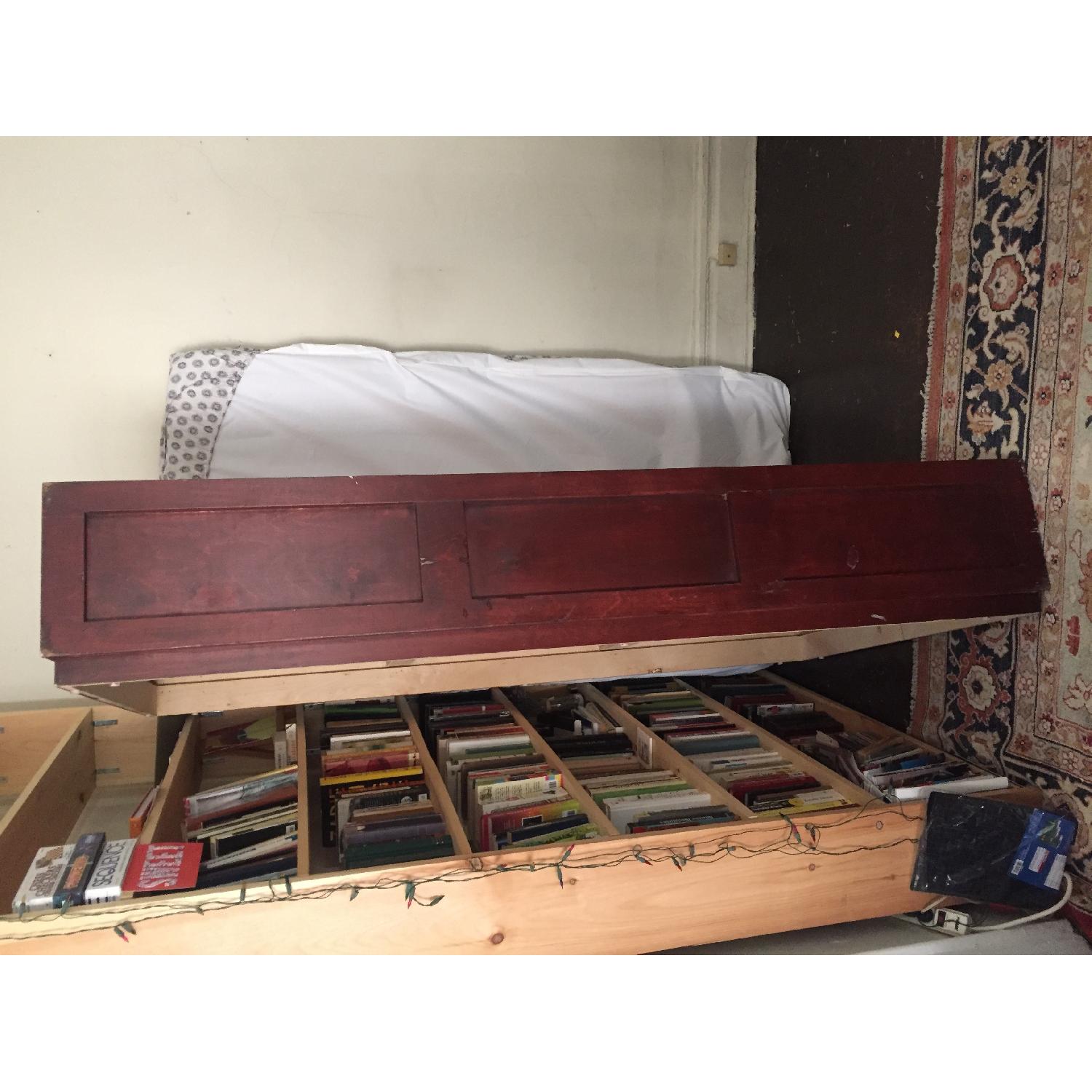 Gothic Cabinet Craft Twin Size Platform Bed w/ Drawers - image-4