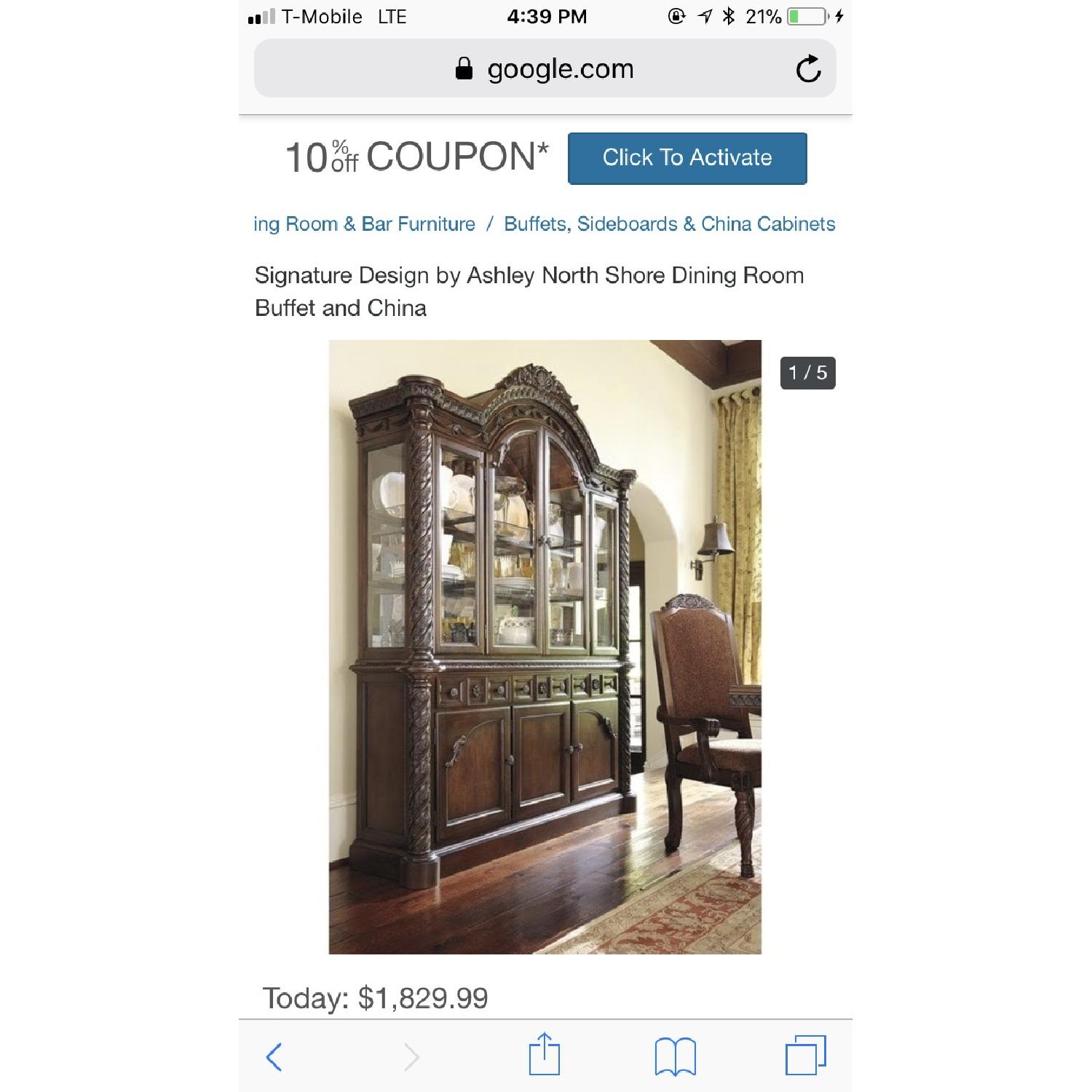 Ashley North Shore China Cabinet - image-1