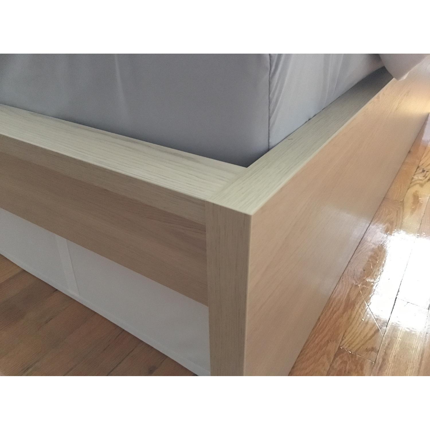 Ikea Malm Birch High Bed Frame w/ Luroy Bed Base - image-6