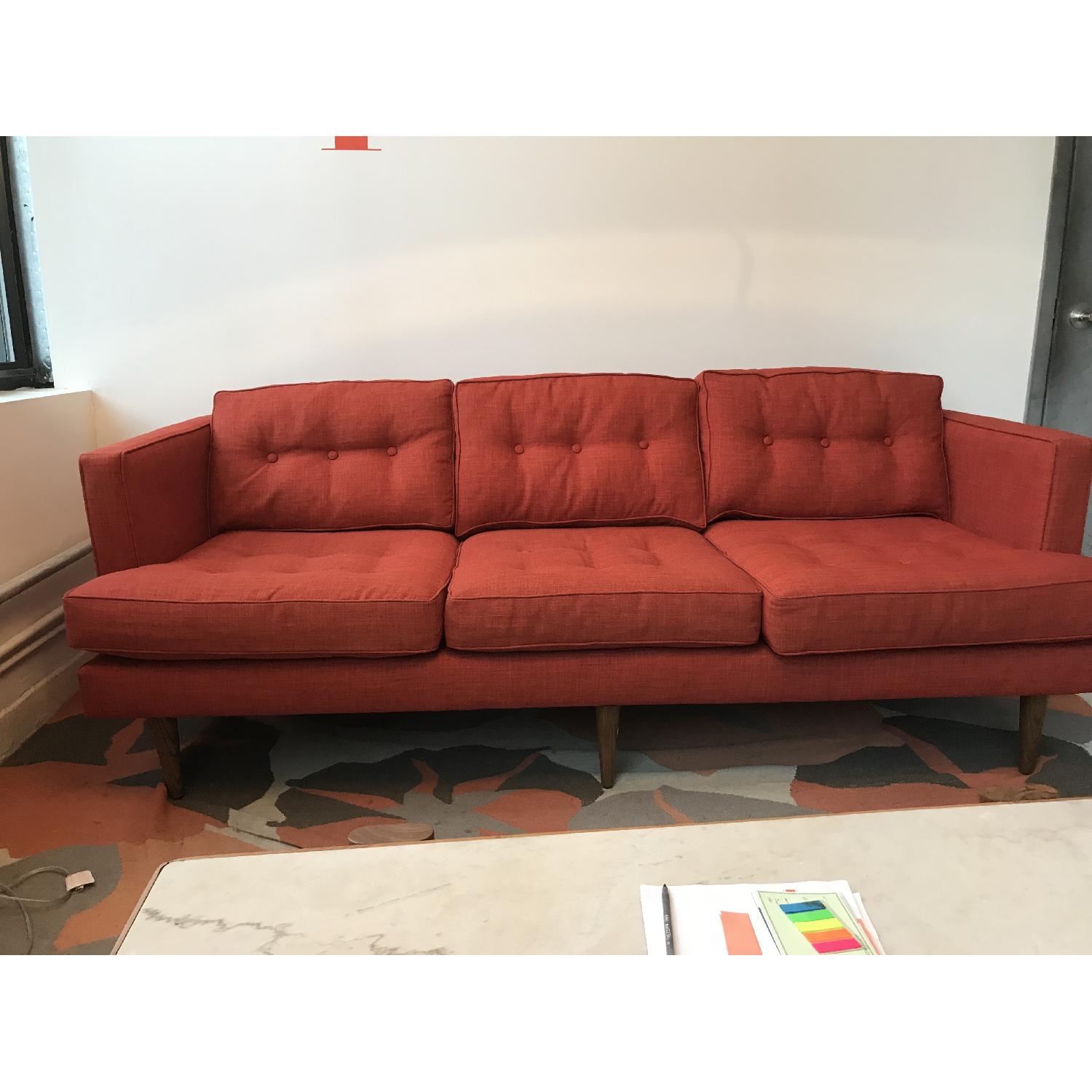 West Elm Peggy Sofa in Cayenne - image-1