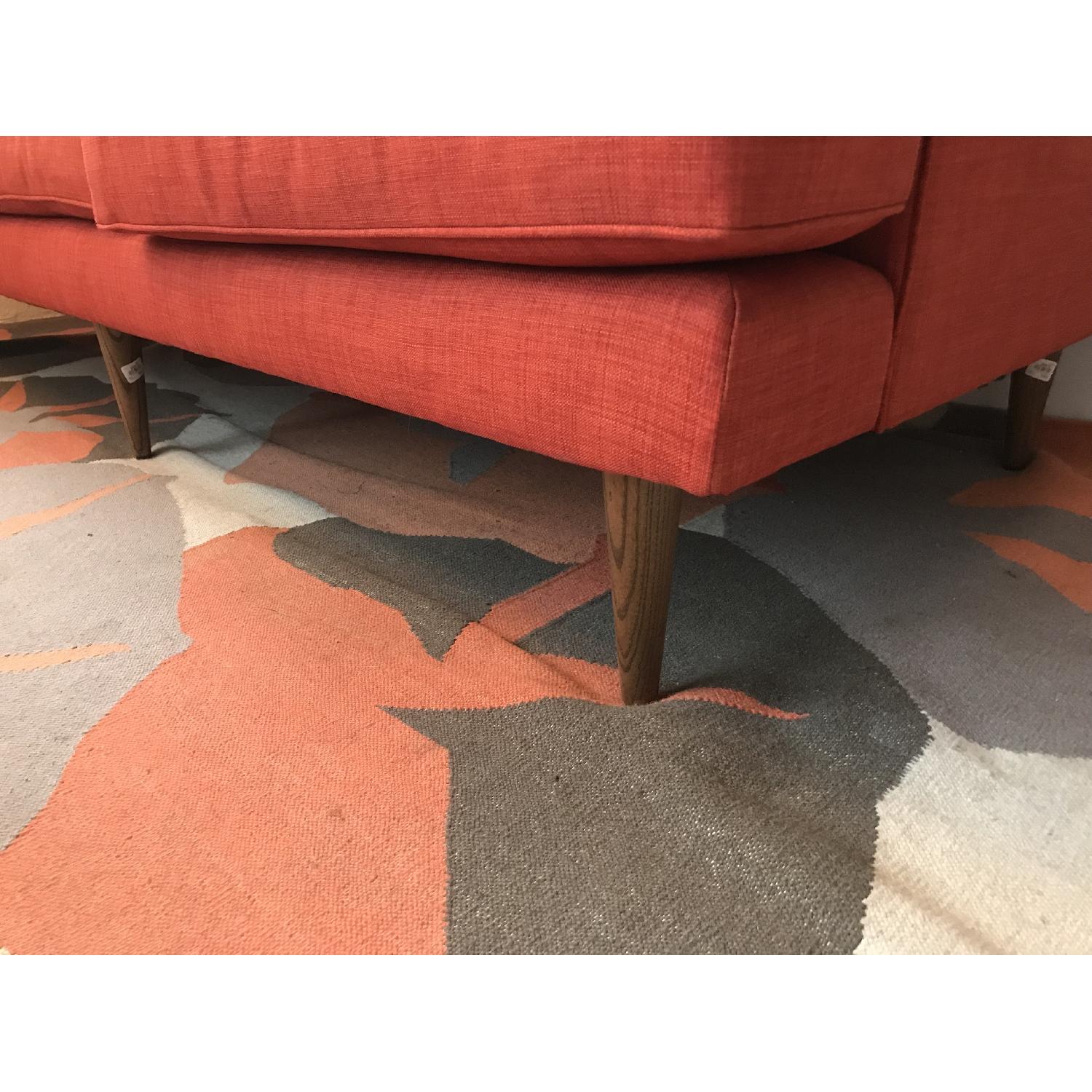 West Elm Peggy Sofa in Cayenne - image-5