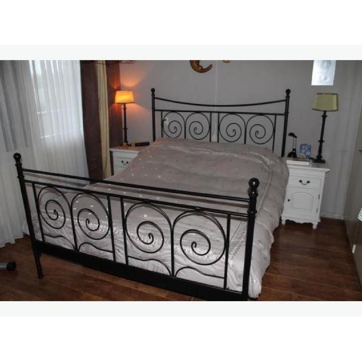 Ikea Noresund Black Full Bed Frame - image-3