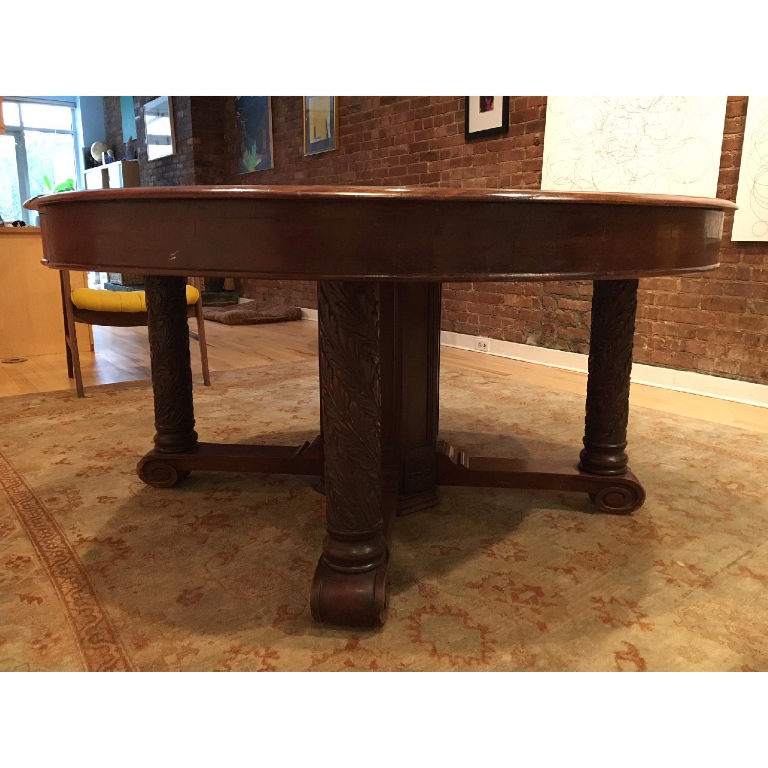 Vintage Mahogany Round Dining Table - image-1