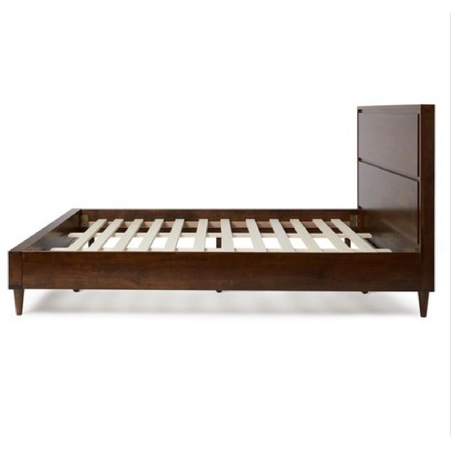 Vilas Mid-Century Style Queen Bed Frame - image-2