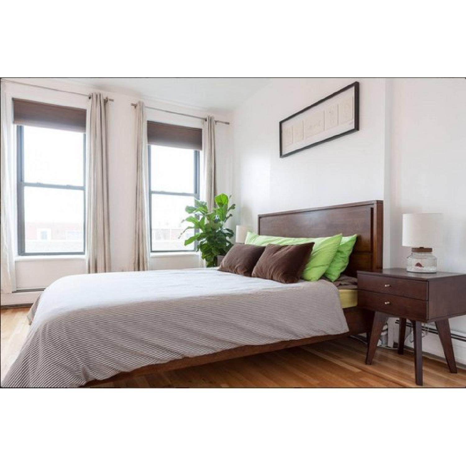 Vilas Mid-Century Style Queen Bed Frame - image-4