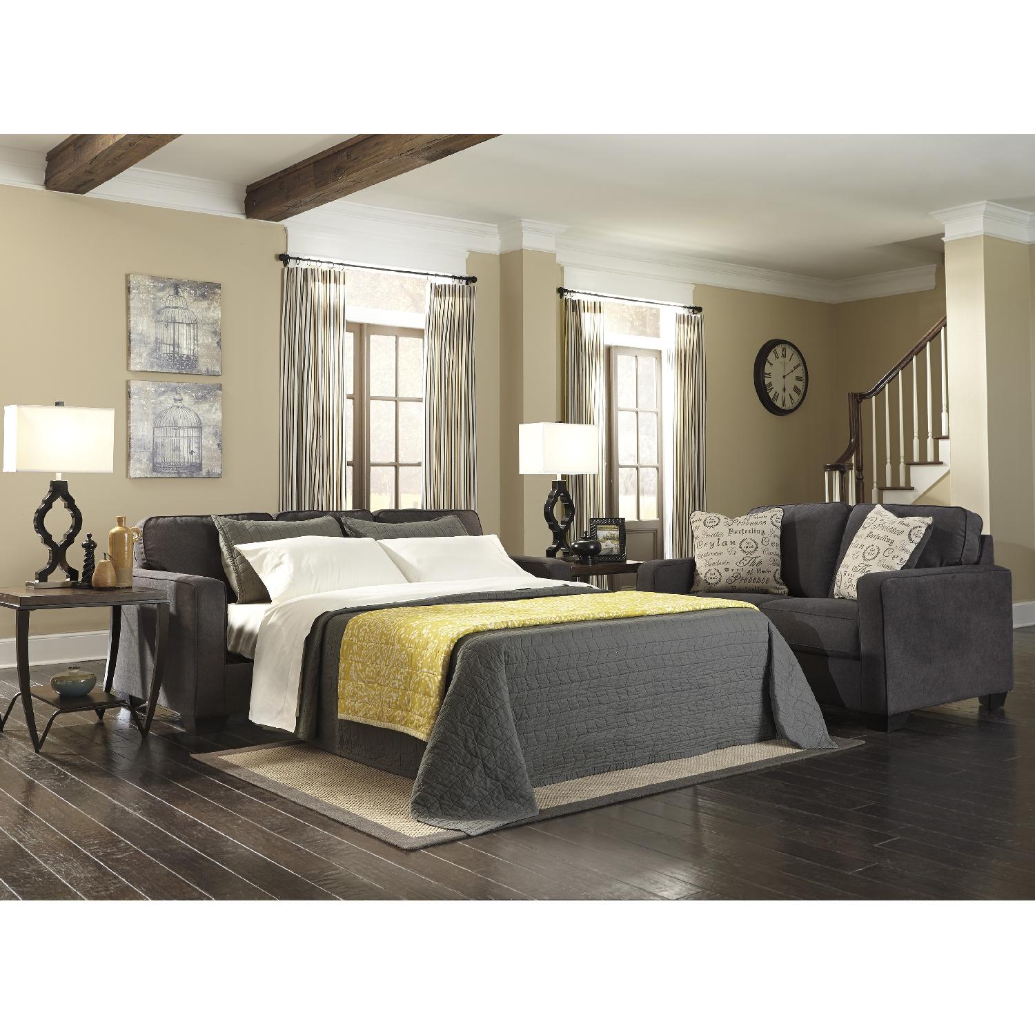 Ashley Furniture Alenya Charcoal Queen Sleeper Sofa - image-1