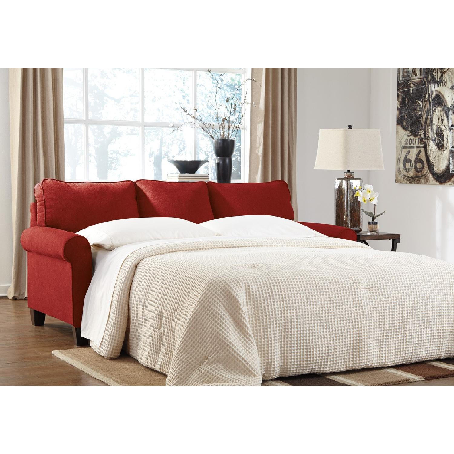 Ashley Furniture Zeth Crimson Queen Sleeper Sofa - image-1