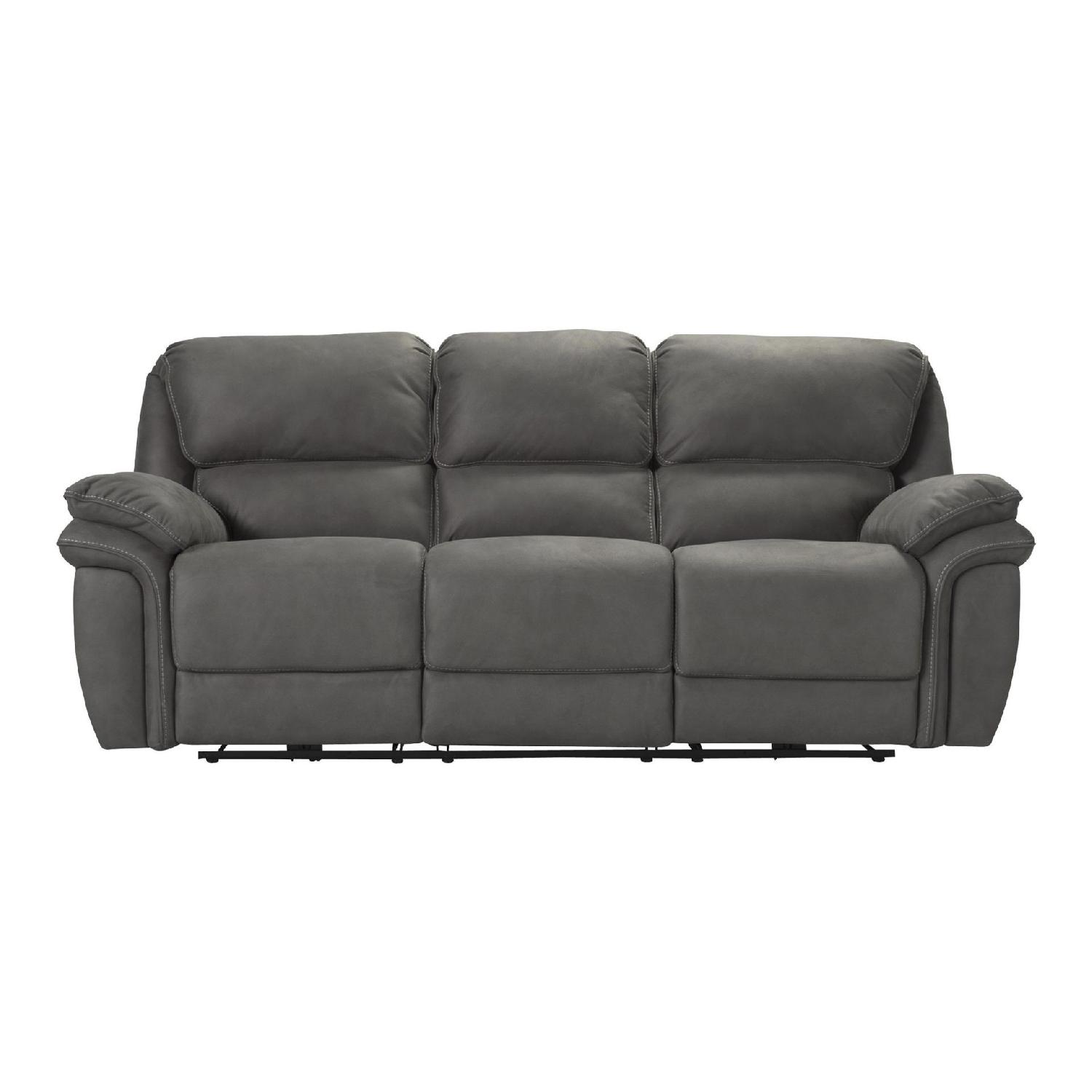 Raymour & Flanigan Skye Microfiber Power Reclining Sofa AptDeco