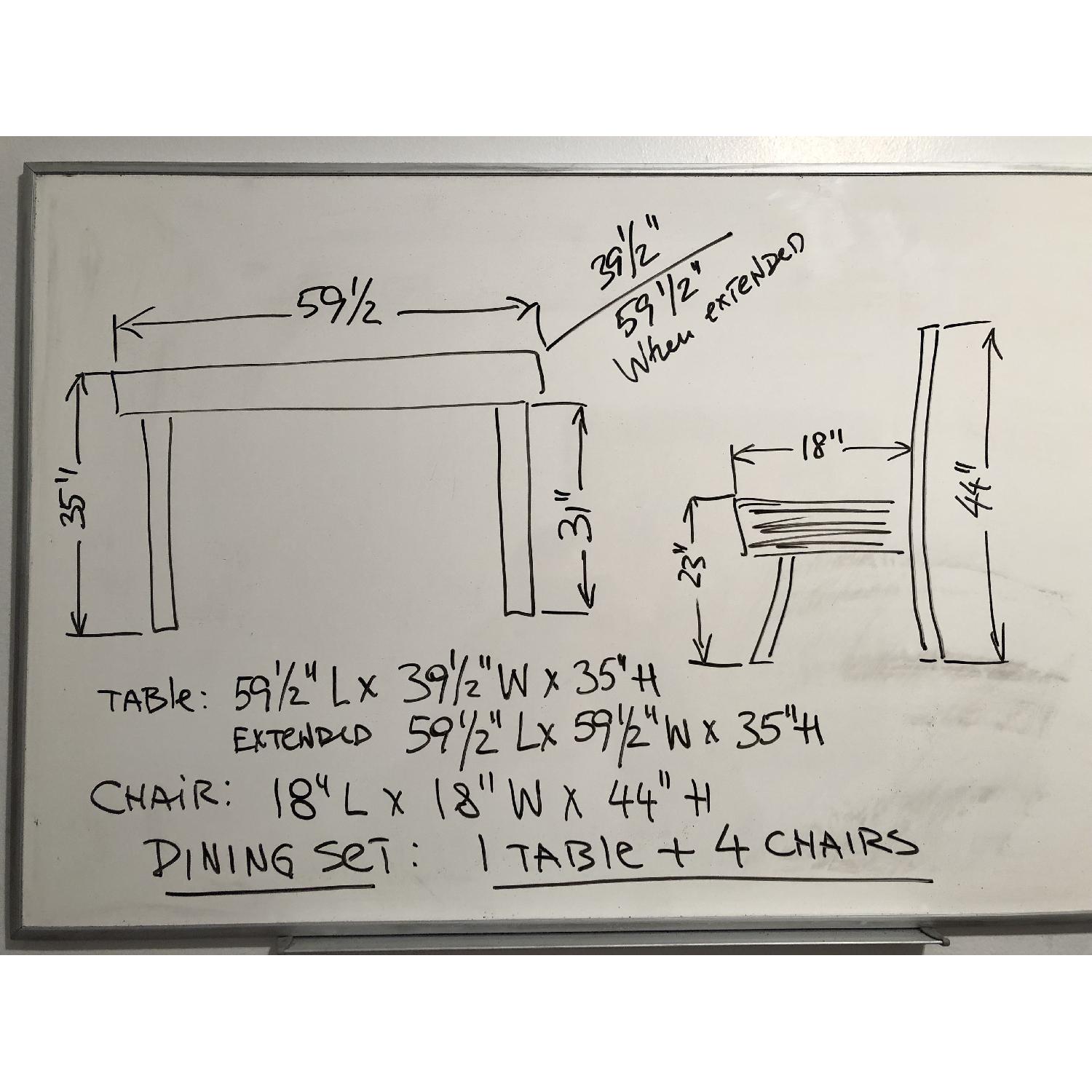 Horchow Expandable Dining Table - image-15