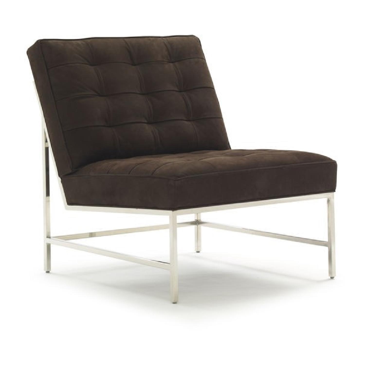 Mitchell Gold + Bob Williams Major Leather Armless Chair - image-1