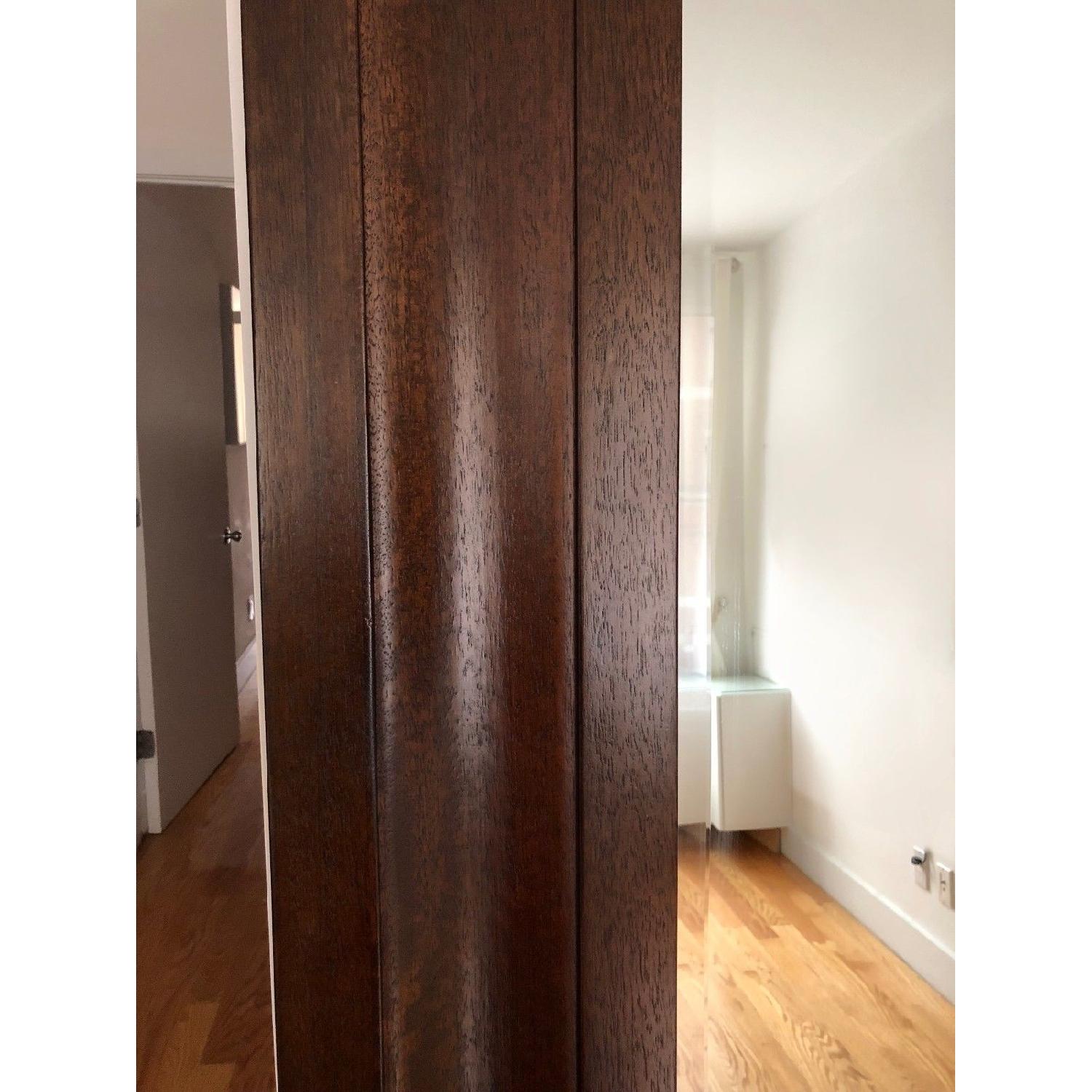 Crate & Barrel Beverly Floor Mirror in Wood w/ Walnut Finish - image-5