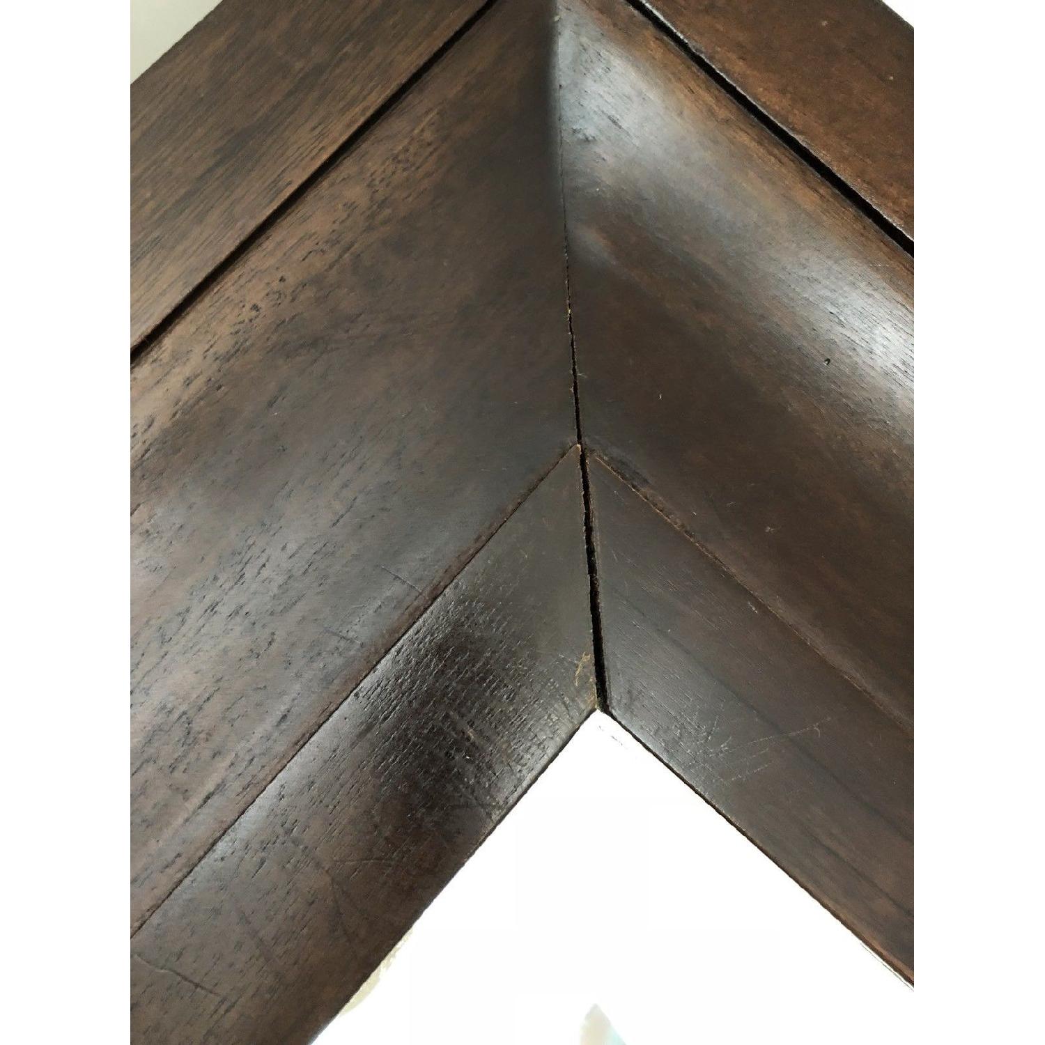 Crate & Barrel Beverly Floor Mirror in Wood w/ Walnut Finish AptDeco