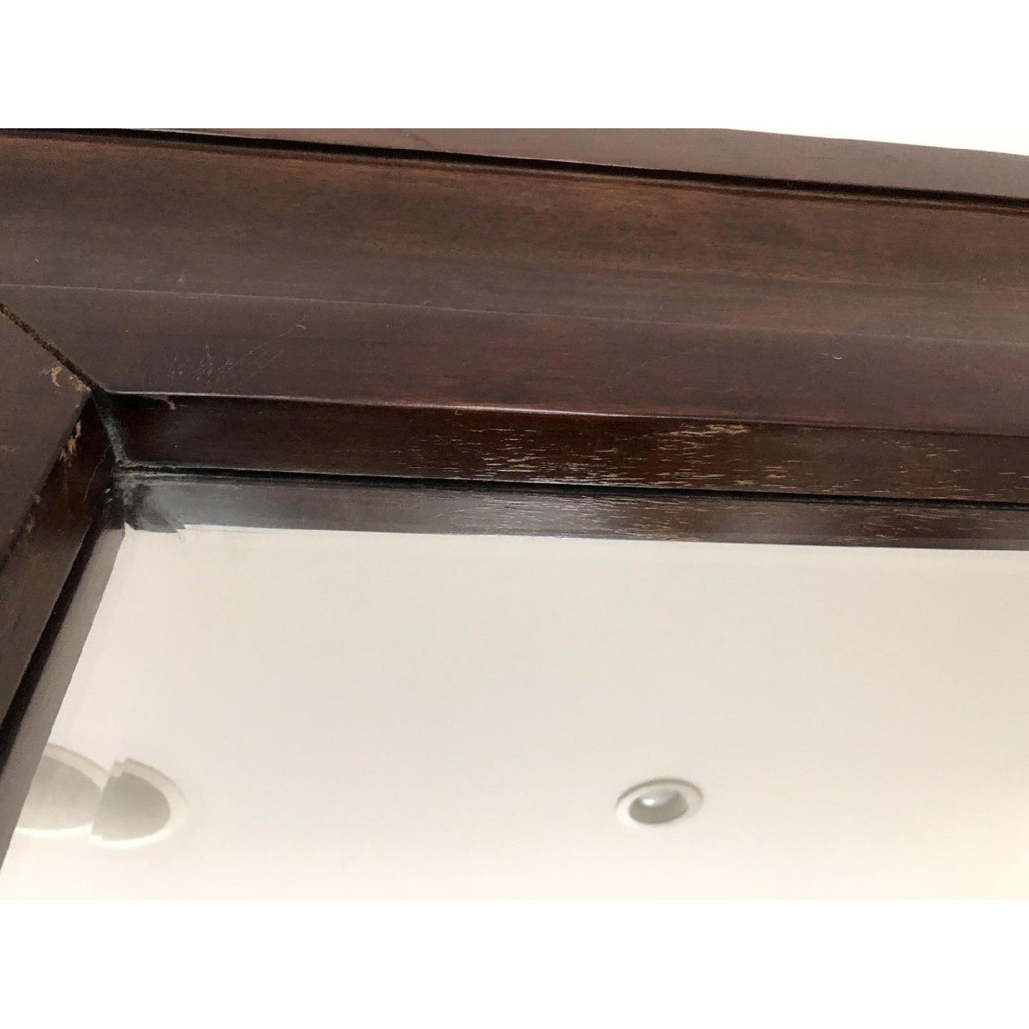 Crate & Barrel Beverly Floor Mirror in Wood w/ Walnut Finish - image-7
