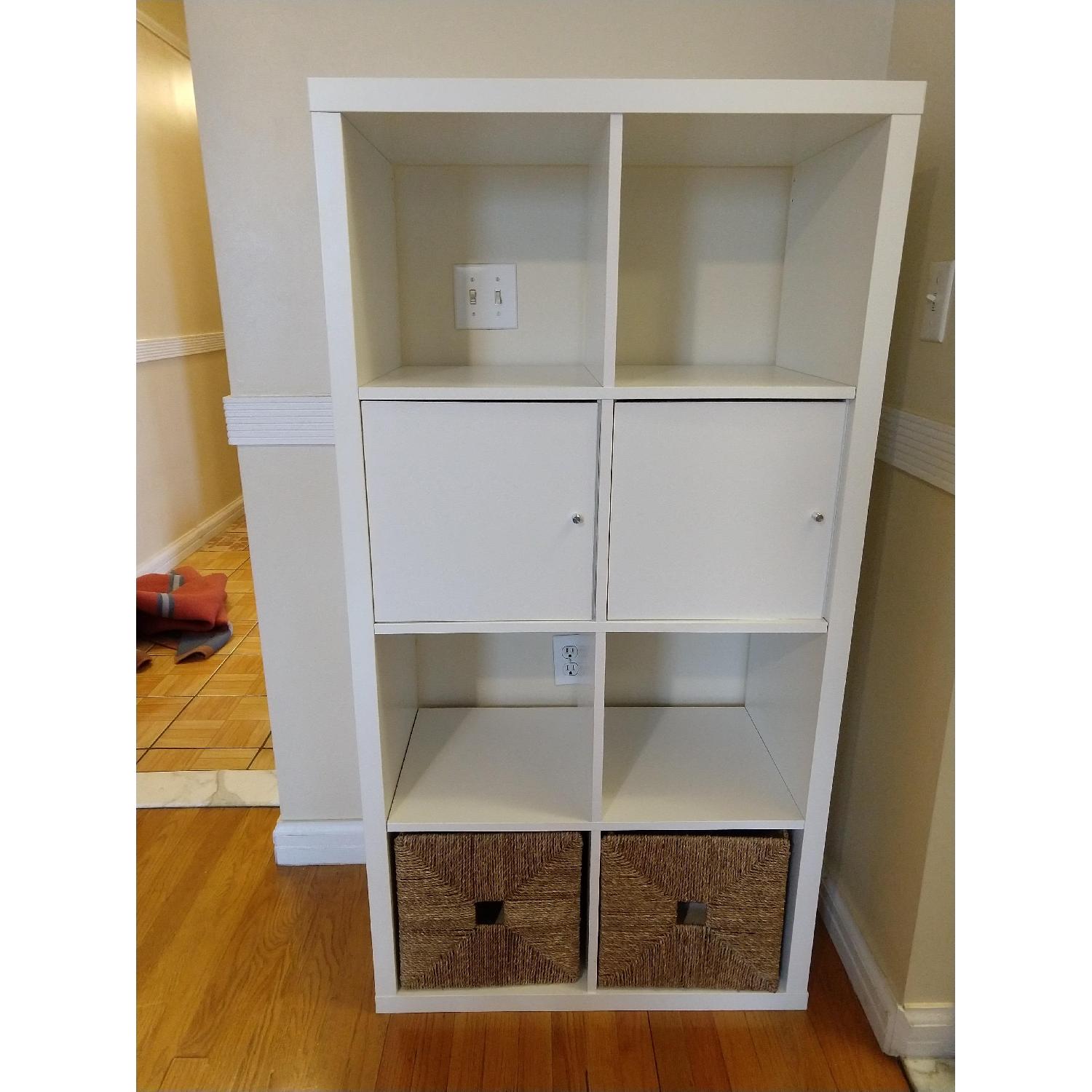 Ikea Kallax Shelf Unit w/ Doors AptDeco