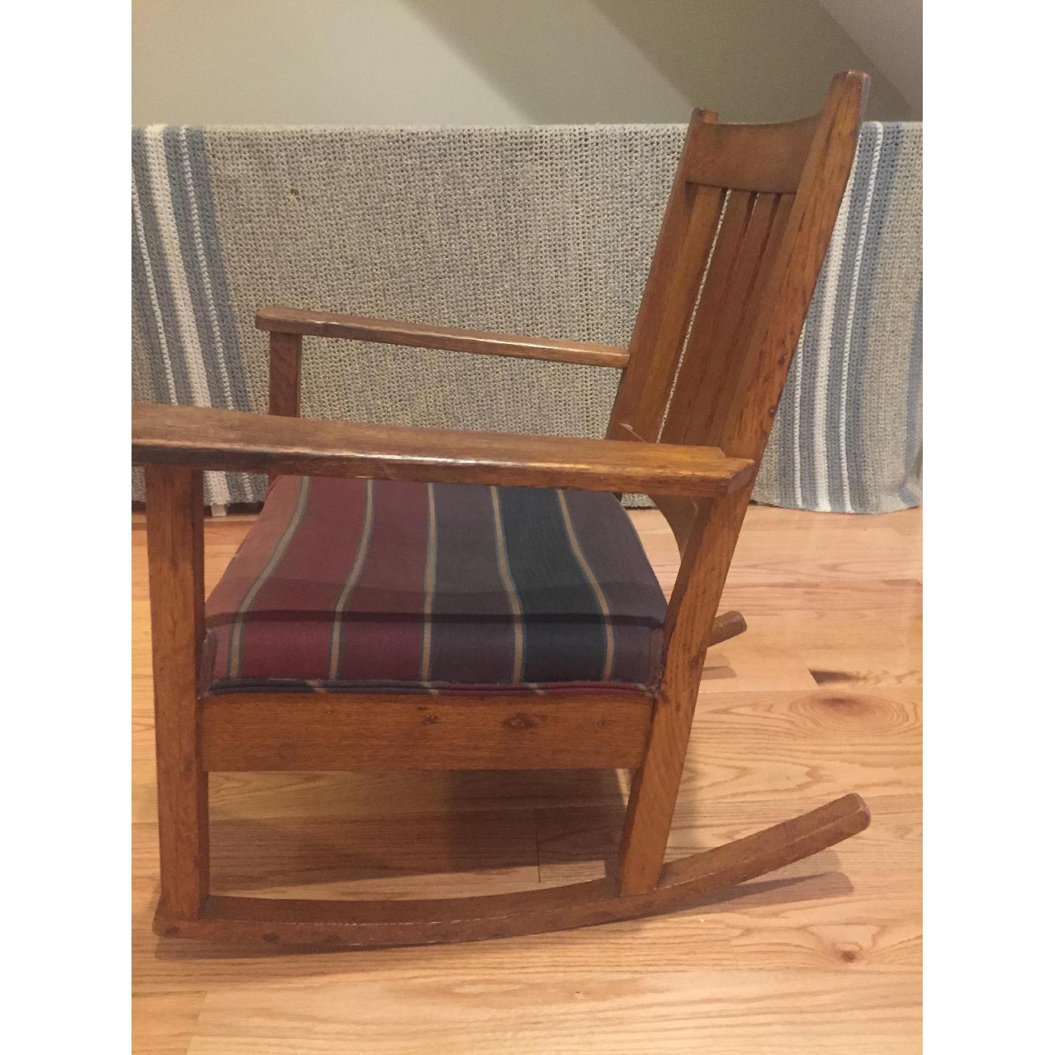 Antique Mission Oak Rocker - image-3