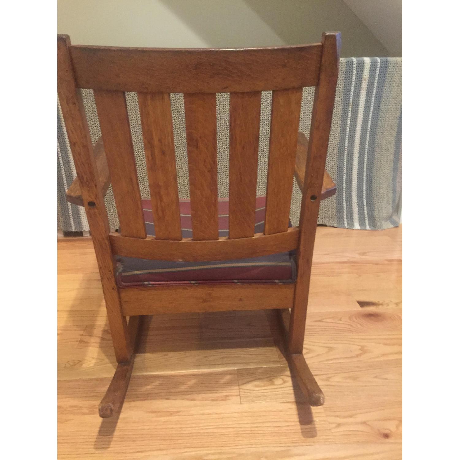 Antique Mission Oak Rocker - image-4