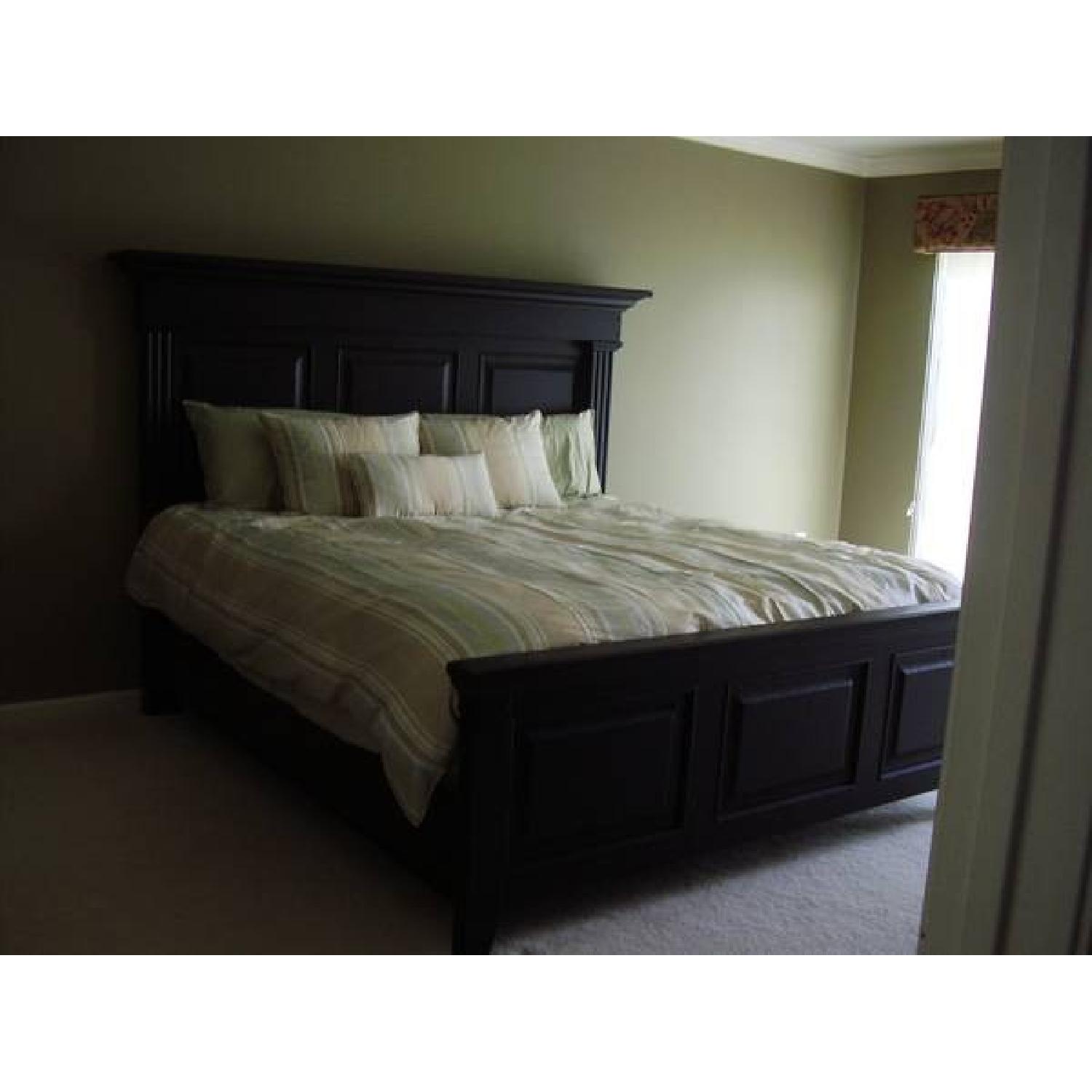 Thomasville King Size Bed Frame w/ Headboard & Footboard - image-1
