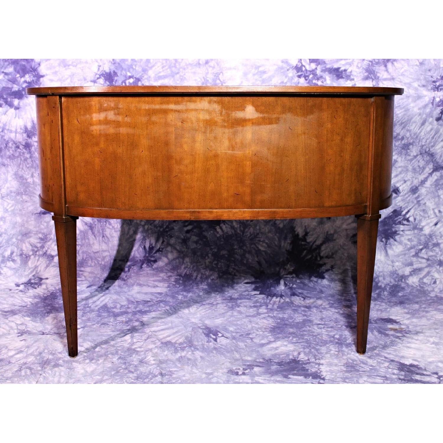Sligh Furniture Leather Top Neoclassical Mid Century Desk - image-6