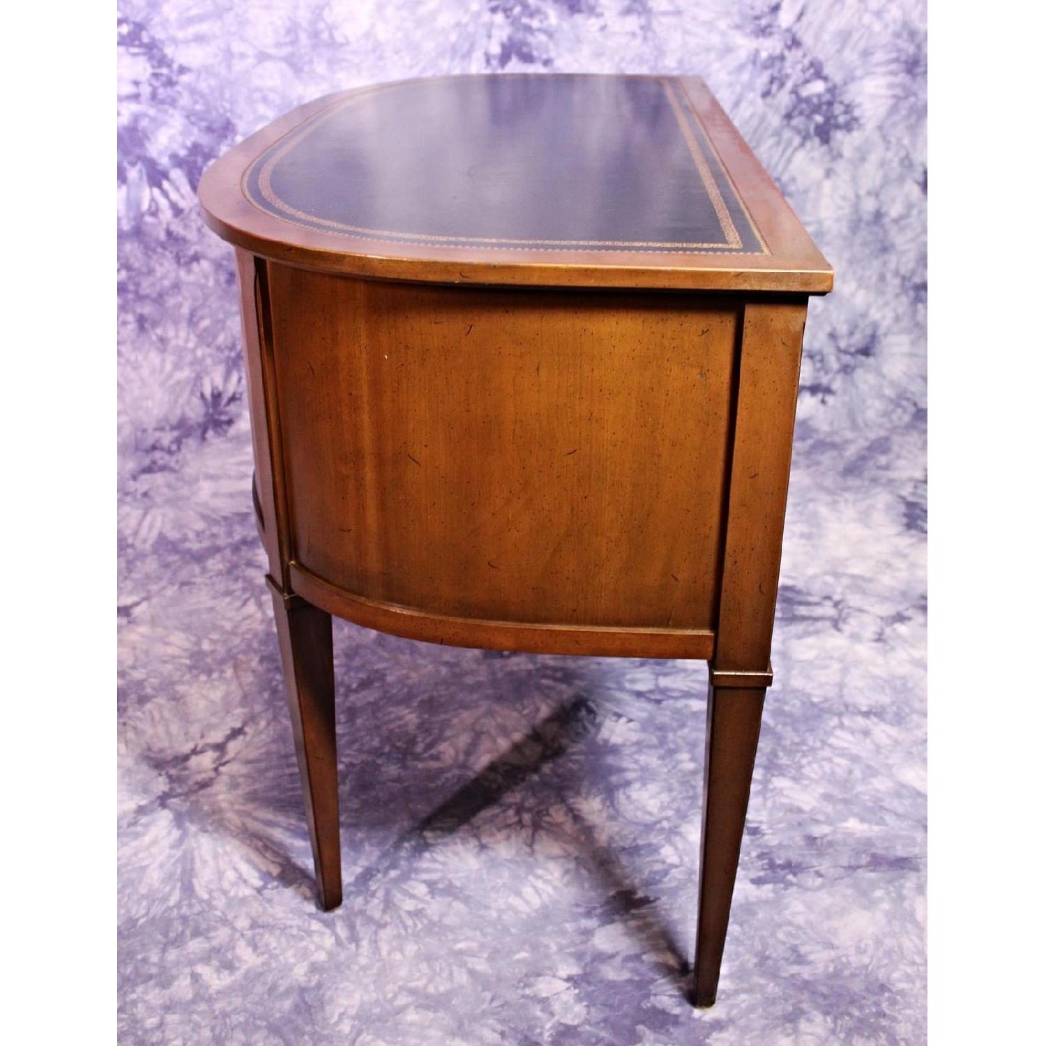 Sligh Furniture Leather Top Neoclassical Mid Century Desk - image-8