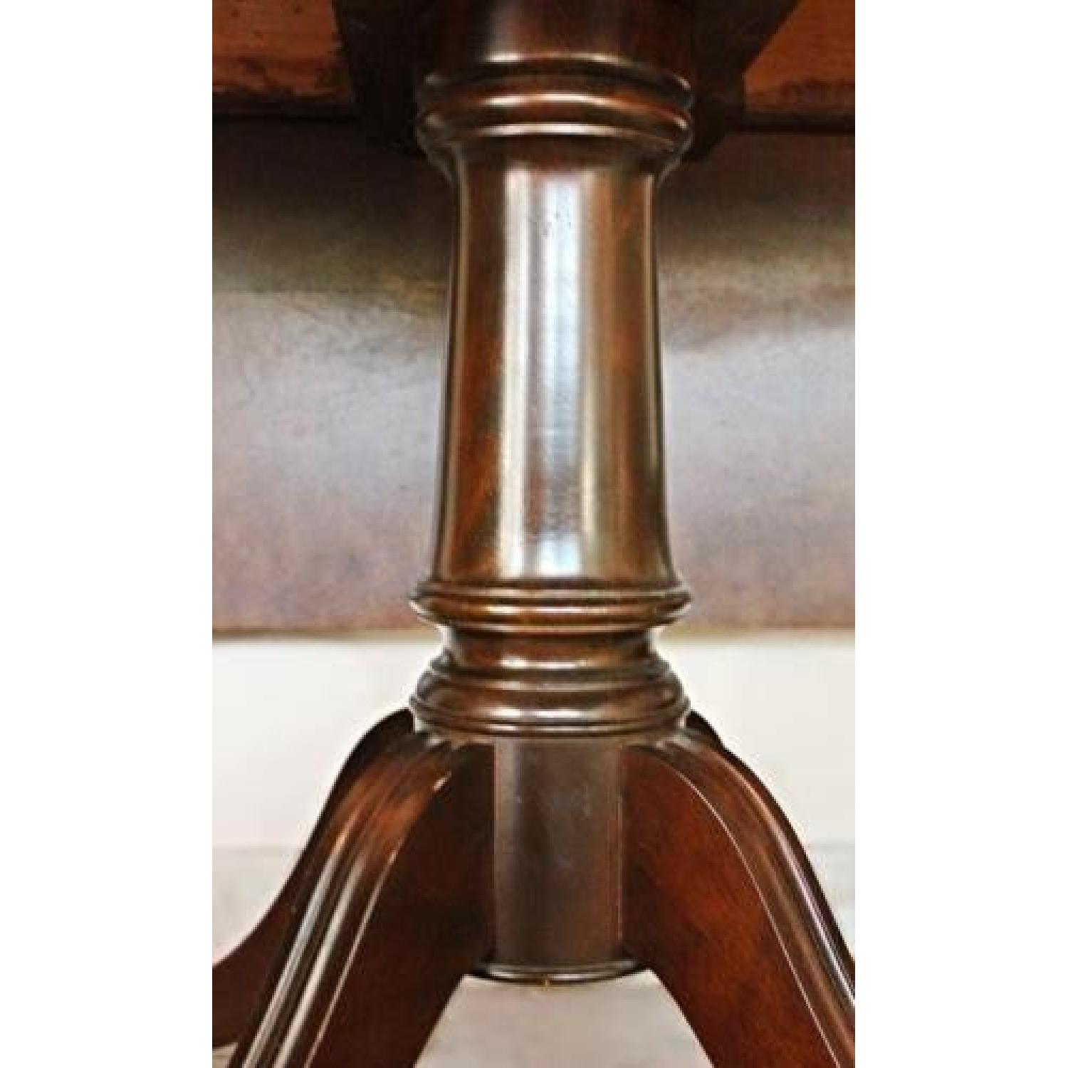 Mahogany Drop Leaf Claw Foot Dining Table - image-2