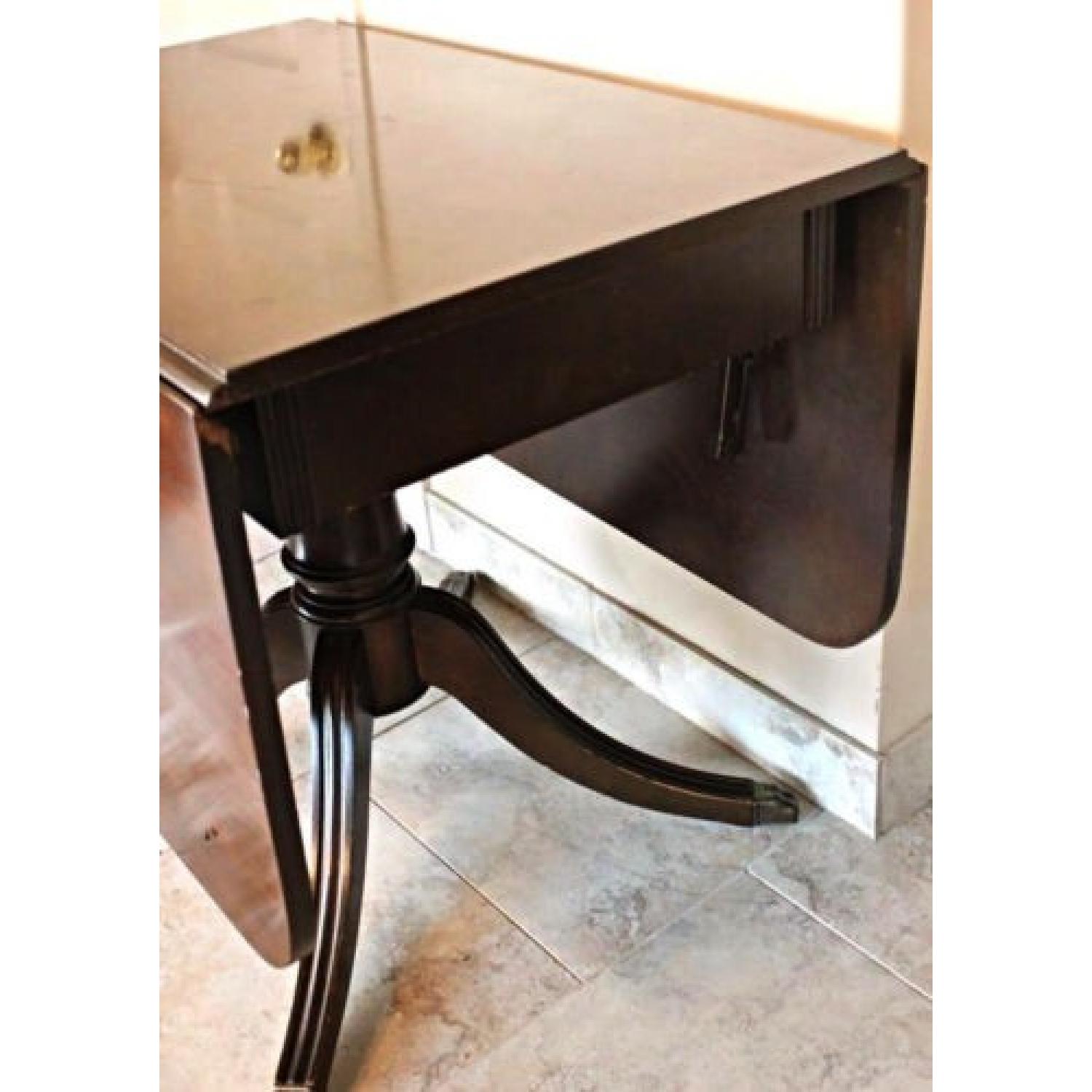 Mahogany Drop Leaf Claw Foot Dining Table - image-3