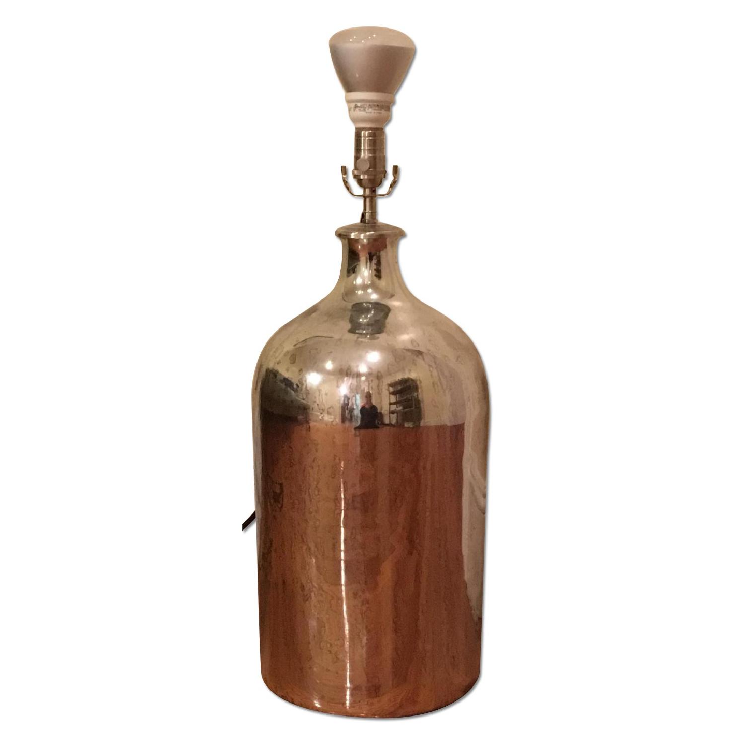 Restoration Hardware Vintage Style Silver Table Lamp Base - image-5