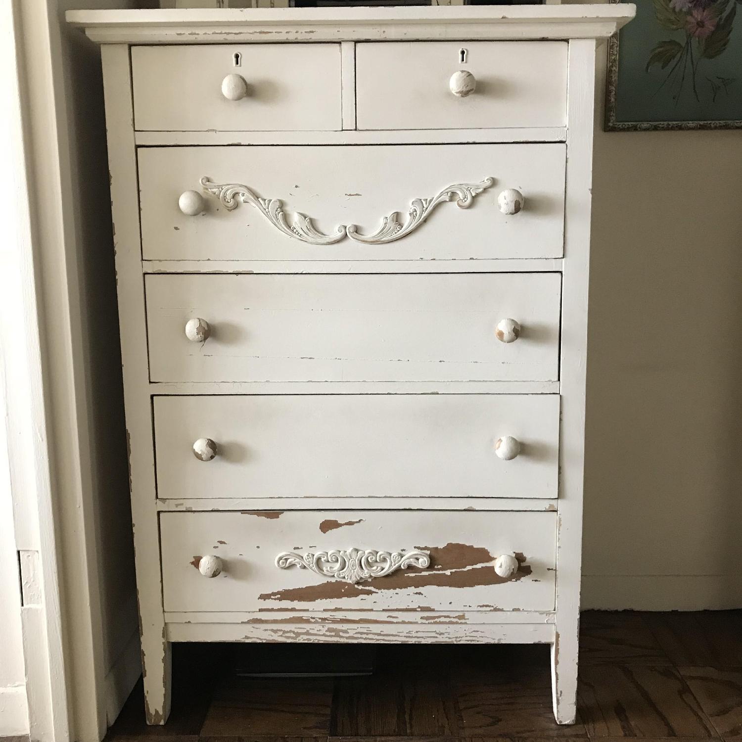 Vintage Shabby Chic 6 Drawer Dresser - image-2