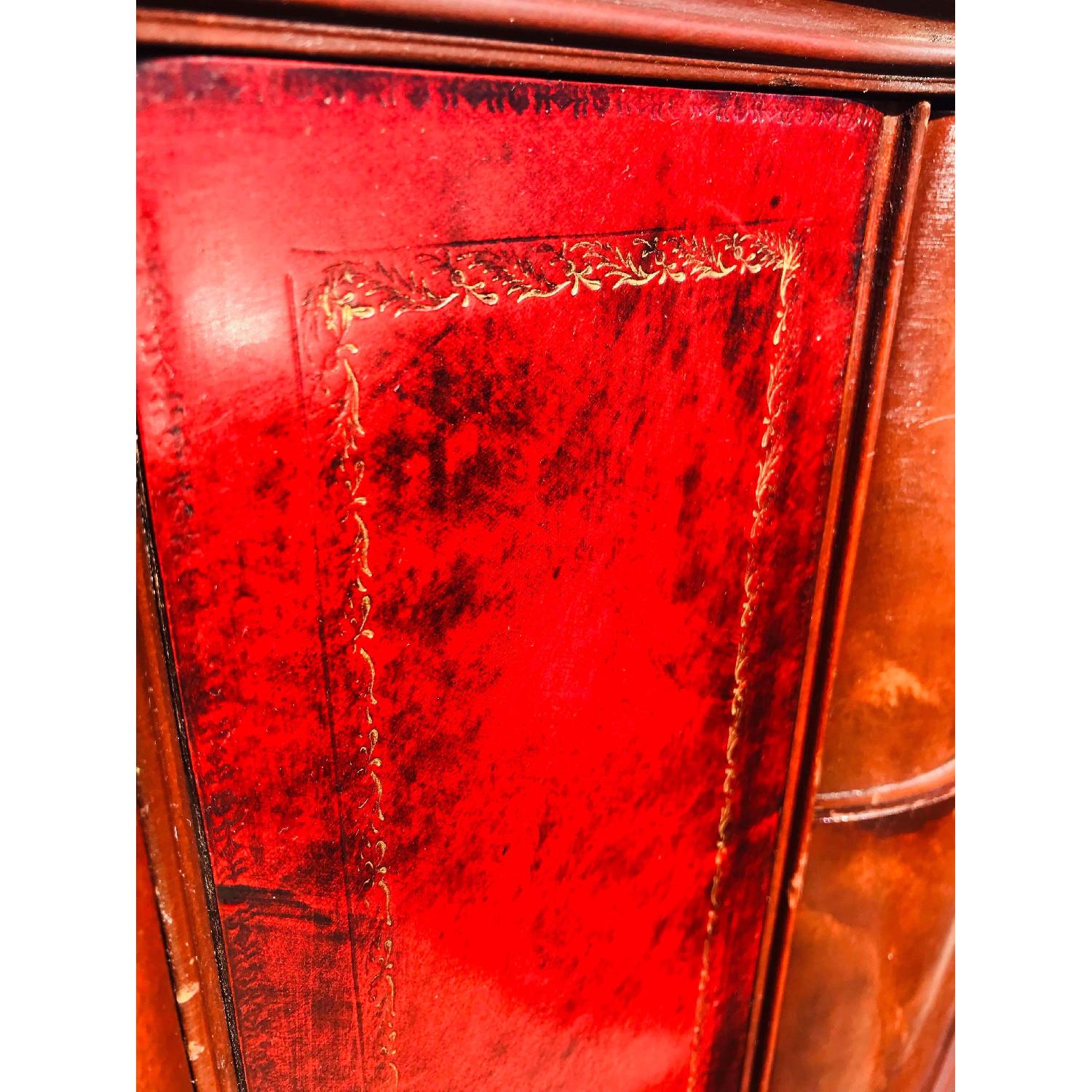 Ebert Furniture Antique Mahogany Dresser w/ Leather Front - image-4