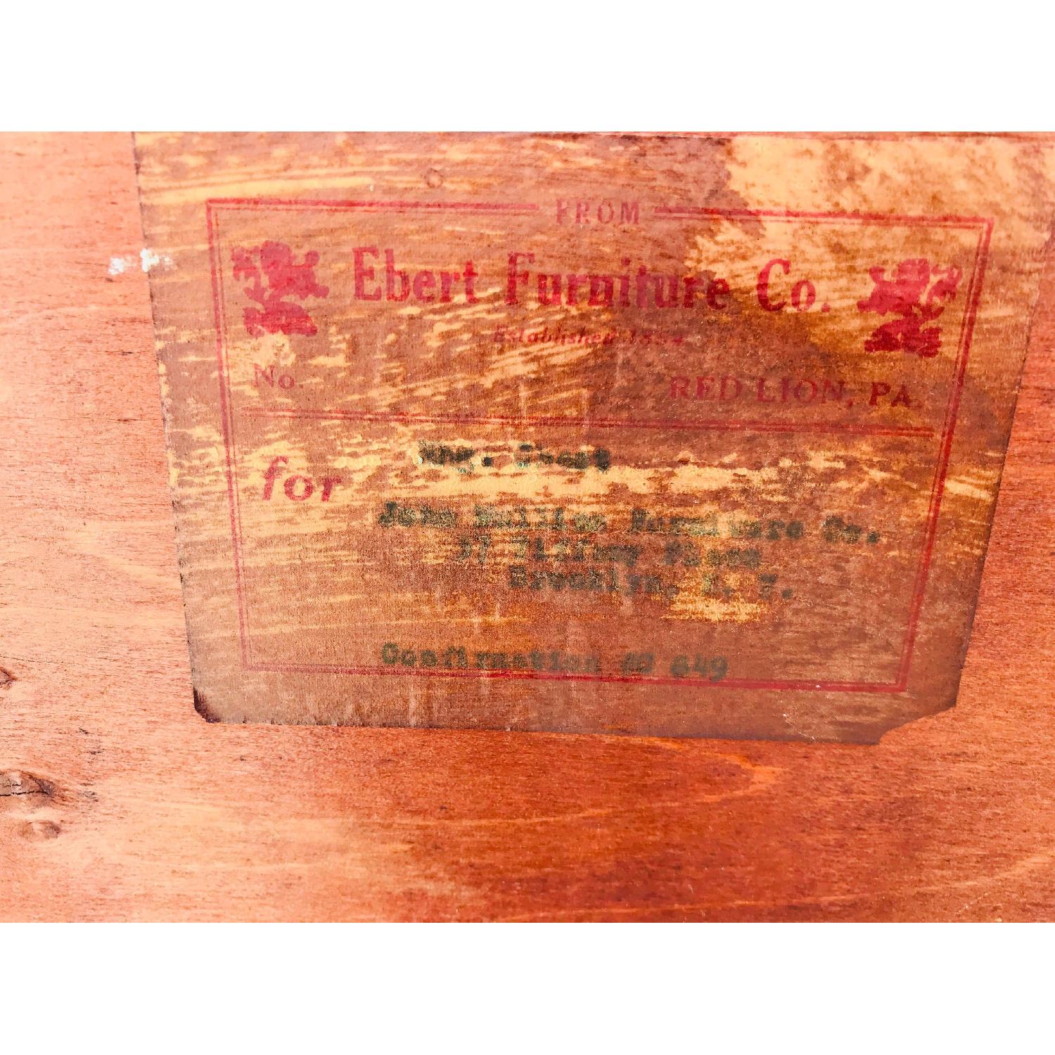 Ebert Furniture Antique Mahogany Dresser w/ Leather Front - image-8