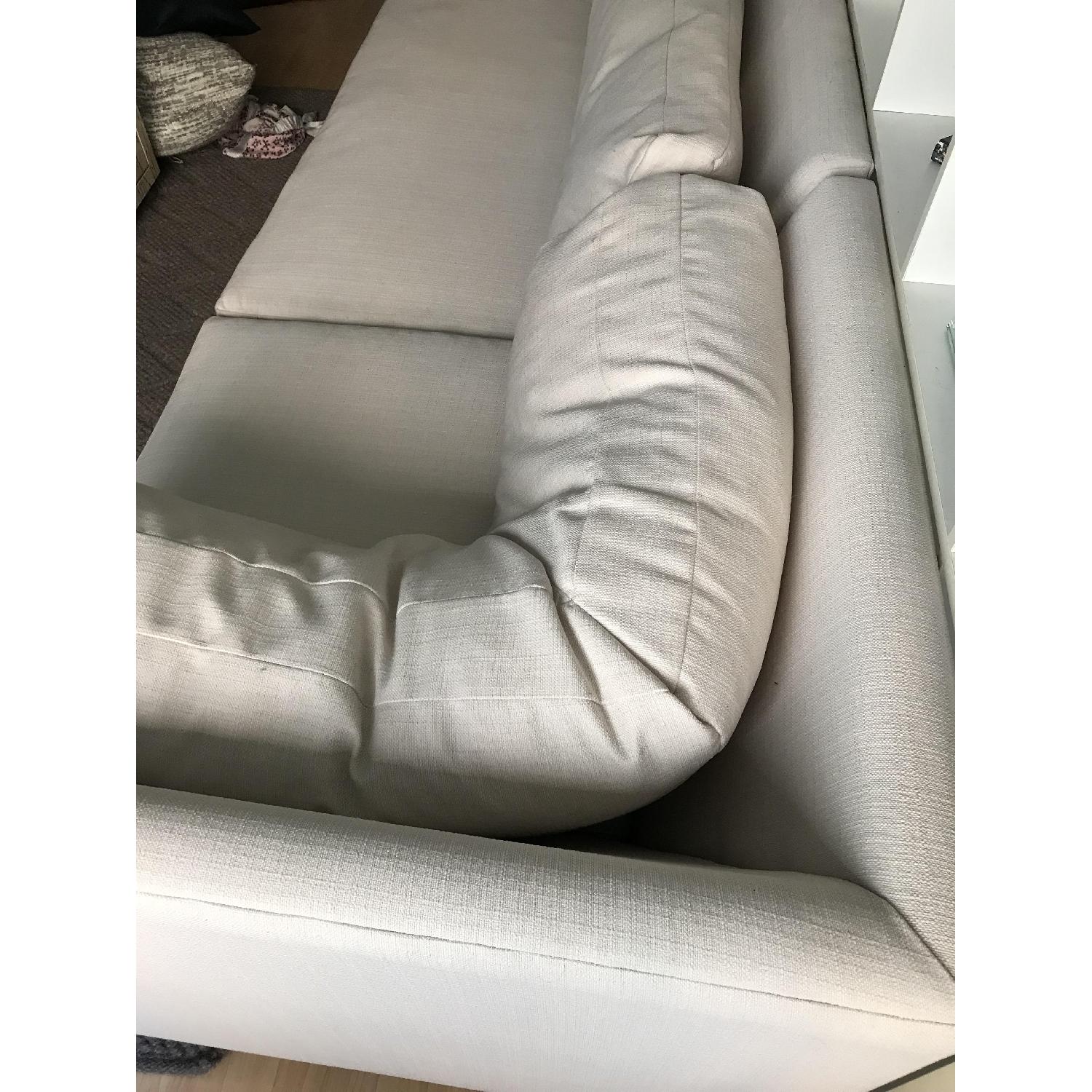 CB2 Cielo Ivory 2 Piece Sectional Sofa - image-3