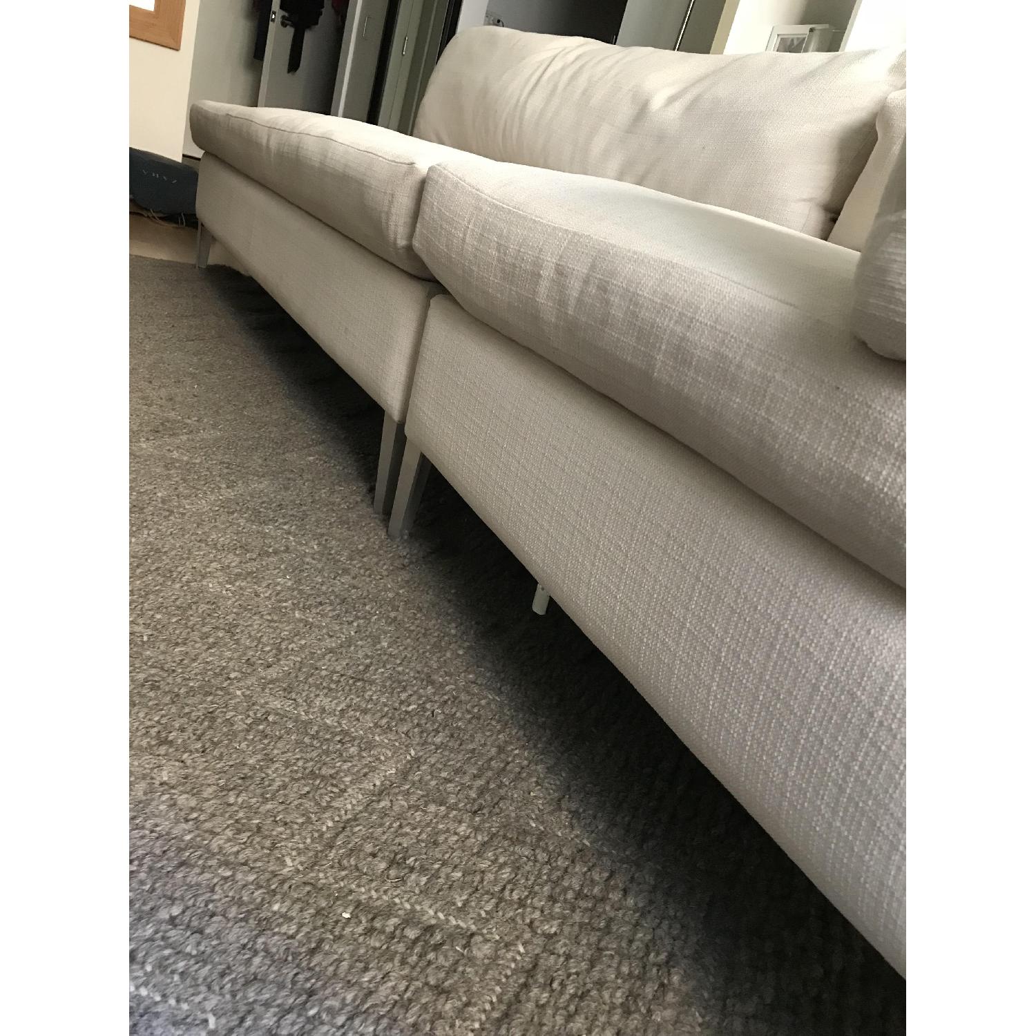 CB2 Cielo Ivory 2 Piece Sectional Sofa - image-4