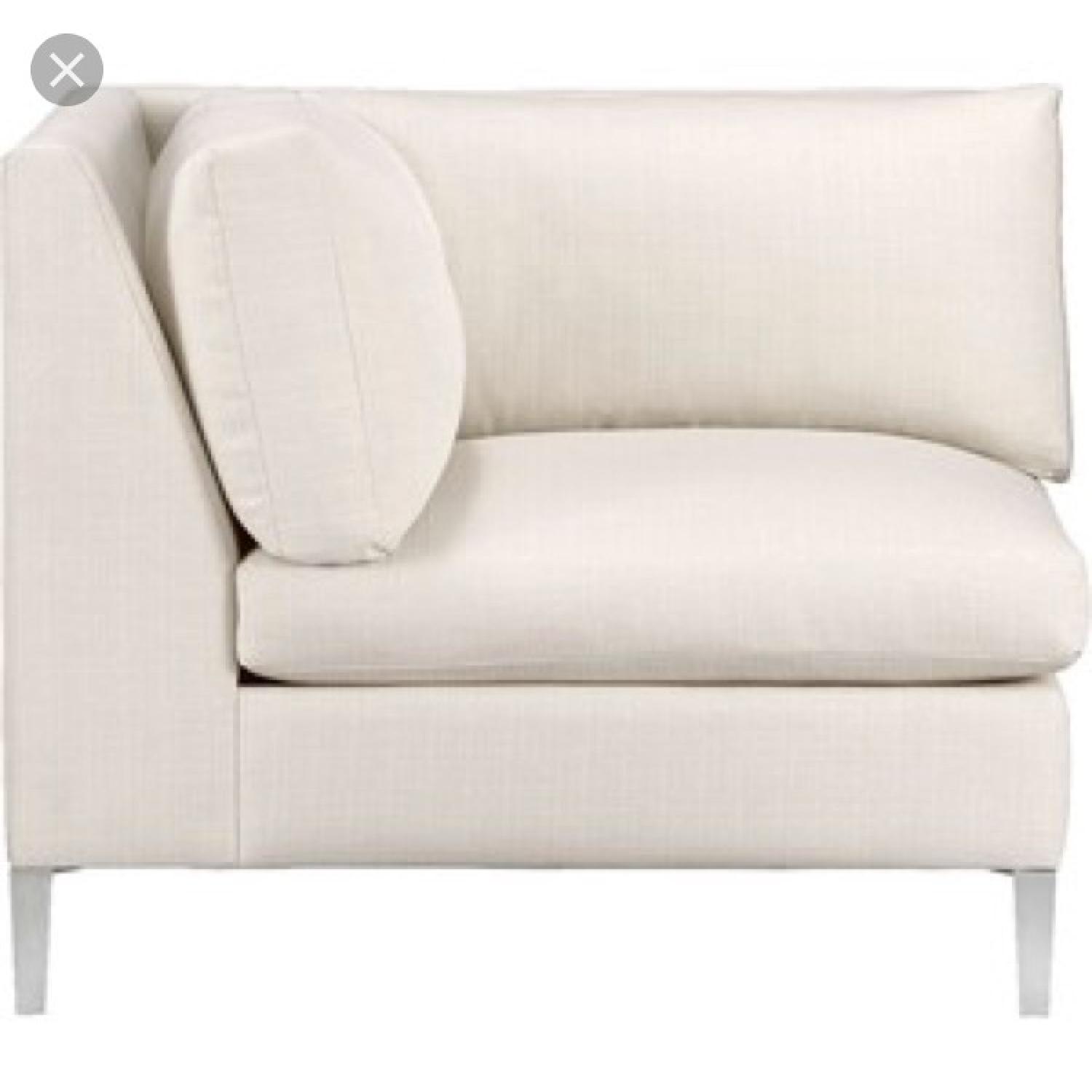 CB2 Cielo Ivory 2 Piece Sectional Sofa - image-6