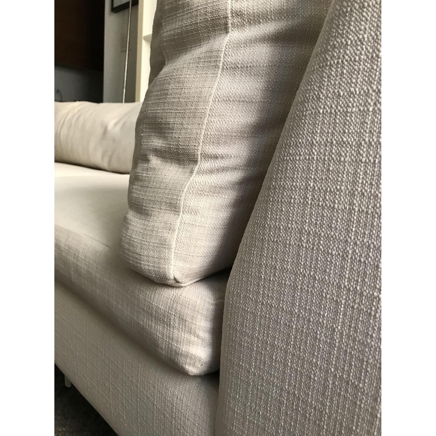 CB2 Cielo Ivory 2 Piece Sectional Sofa - image-7