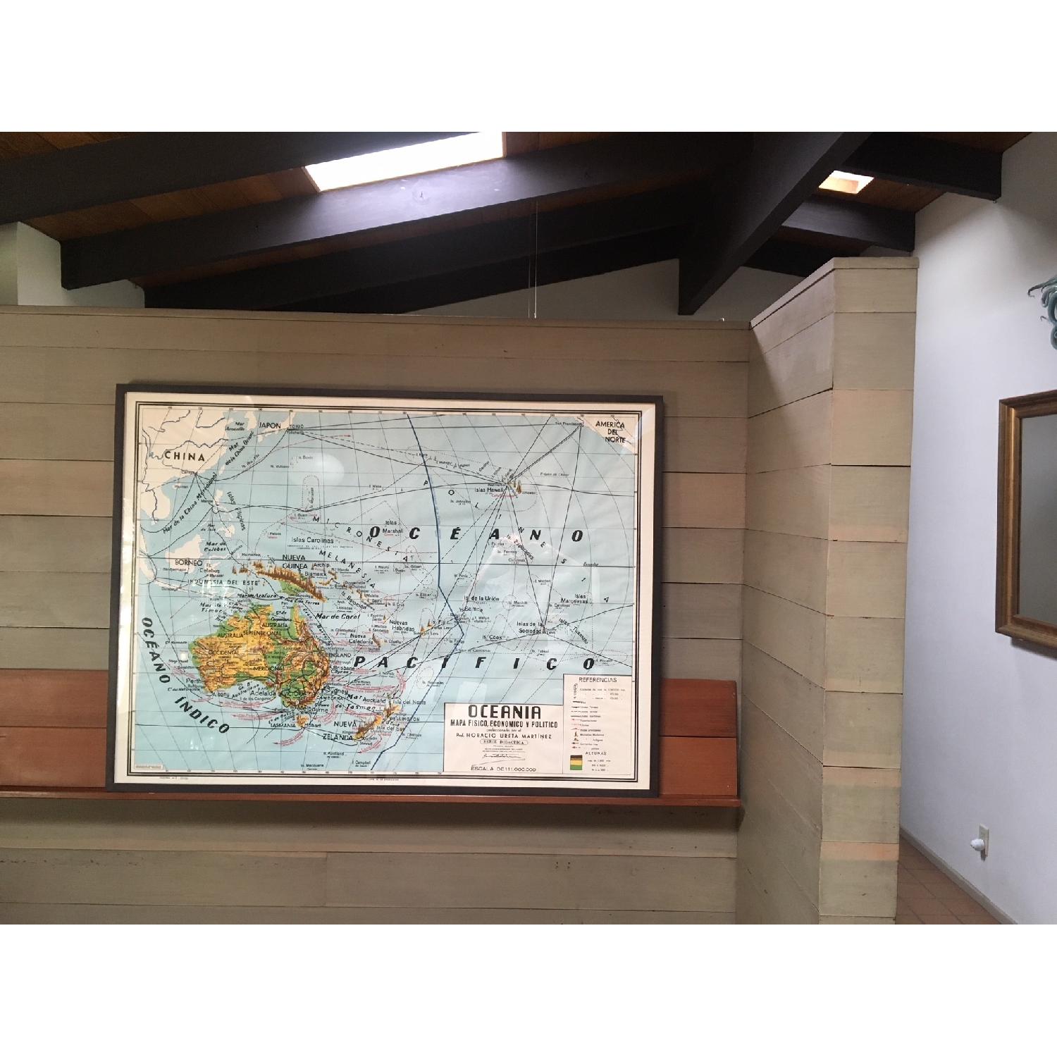 Mid Century Mexican School Map Australia and the Pacific - image-2