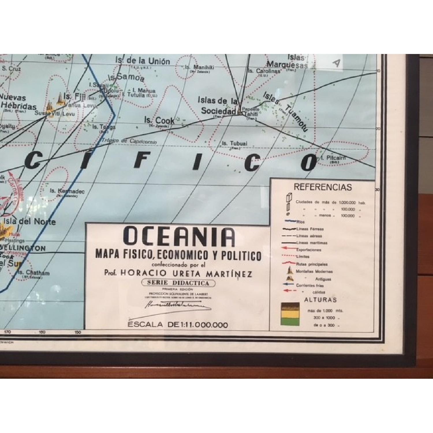 Mid Century Mexican School Map Australia and the Pacific - image-4