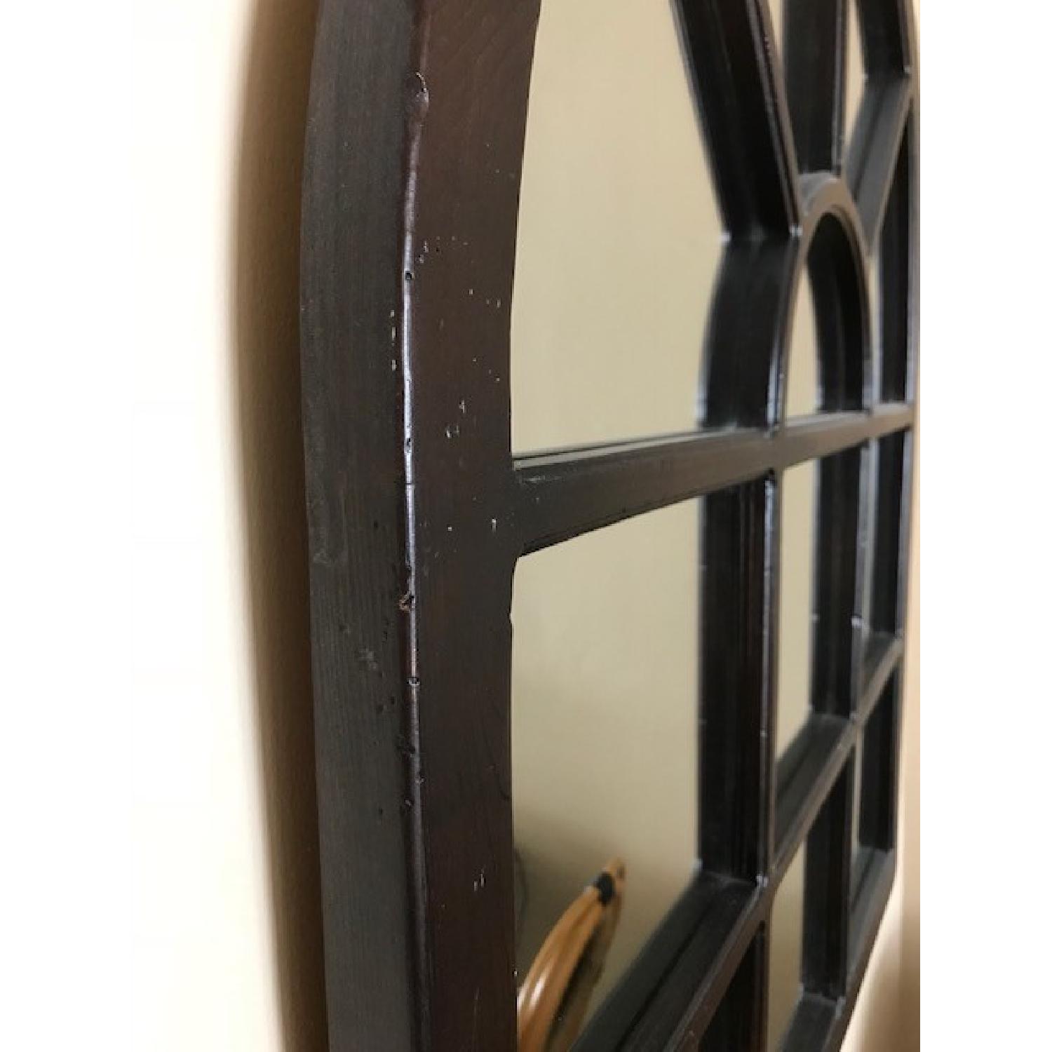 Pottery Barn Windowpane Wood Wall Mirror - image-2