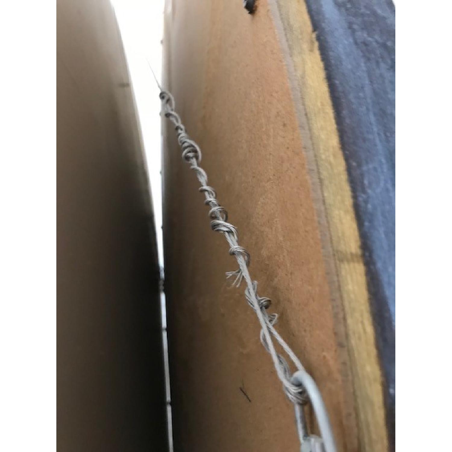 Pottery Barn Windowpane Wood Wall Mirror - image-3