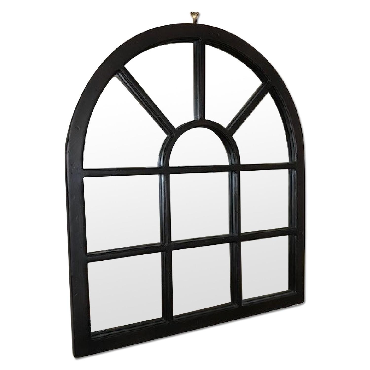Pottery Barn Windowpane Wood Wall Mirror - image-0