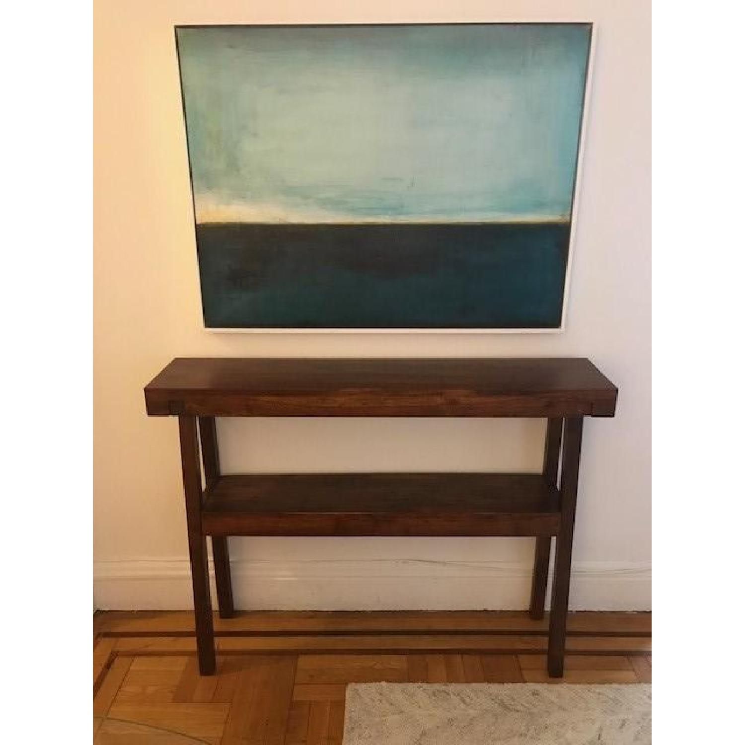 West Elm Rustic Acacia Console - image-1