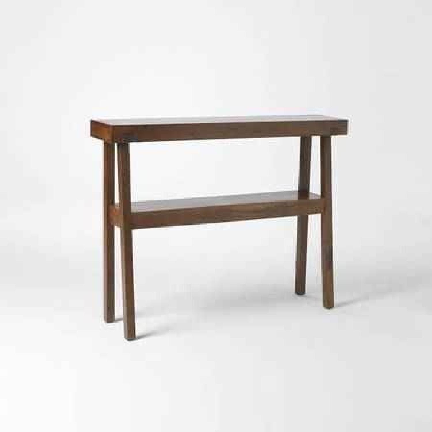 West Elm Rustic Acacia Console - image-0