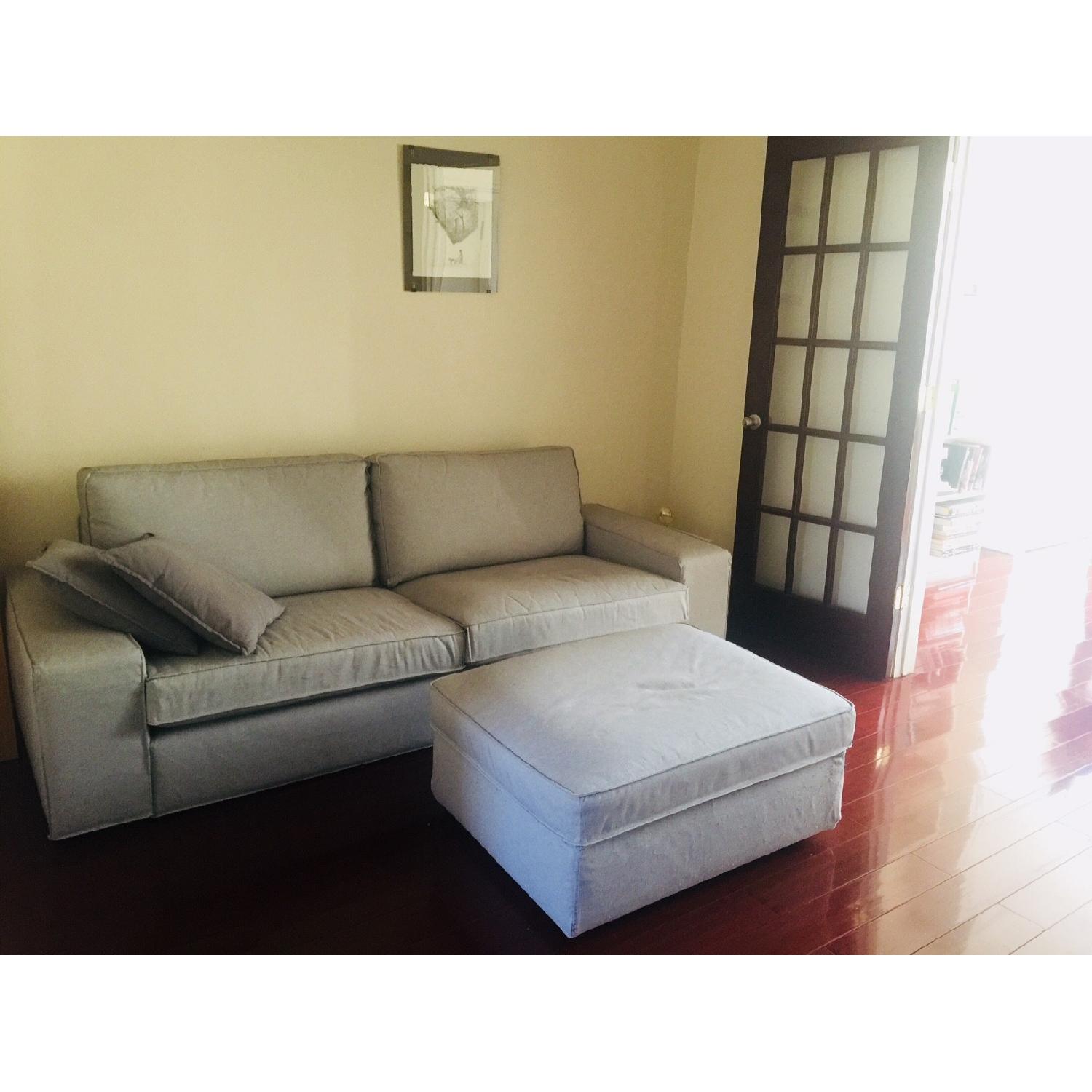 Ikea Kivik Light Gray Sofa w/ Storage - image-3