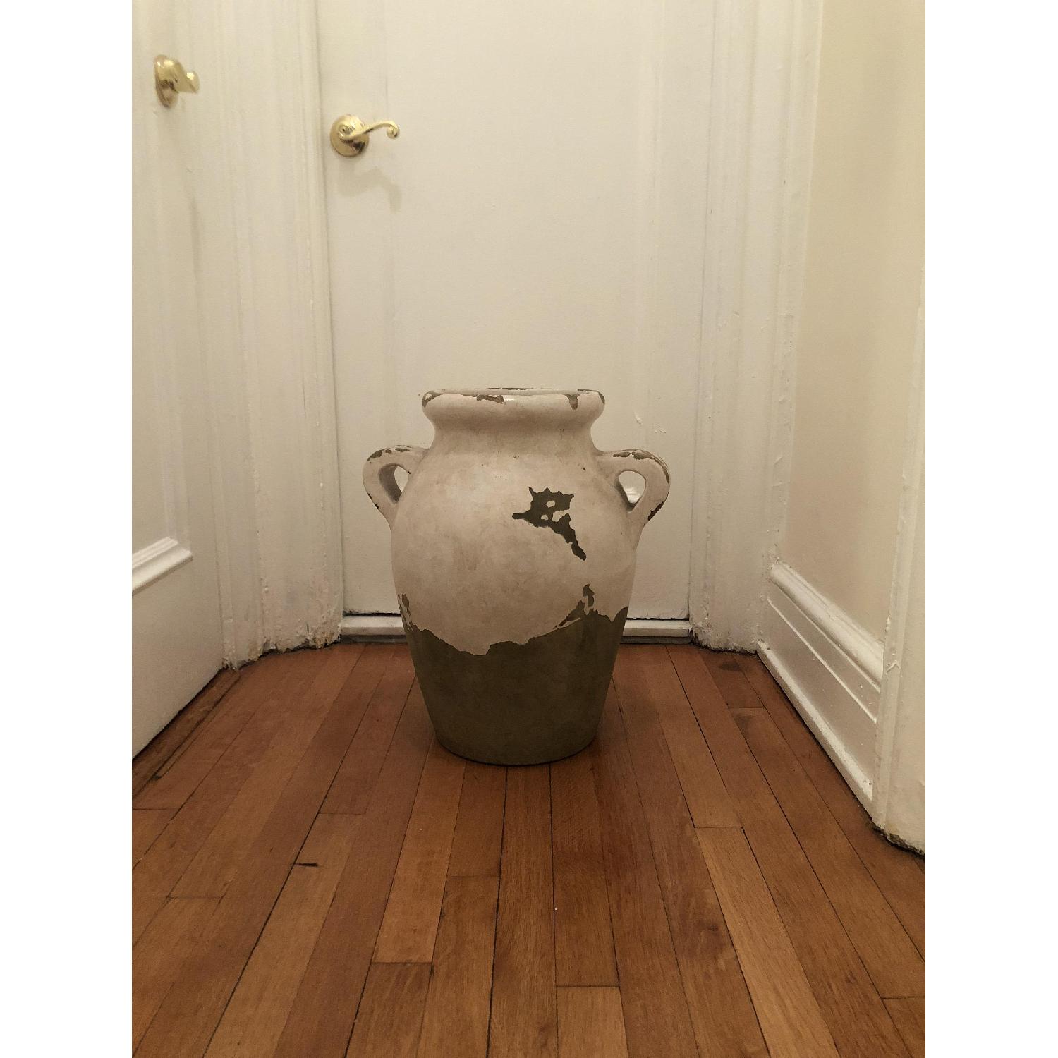 Pottery Barn Large Terra Cotta Tuscan Urn - image-1