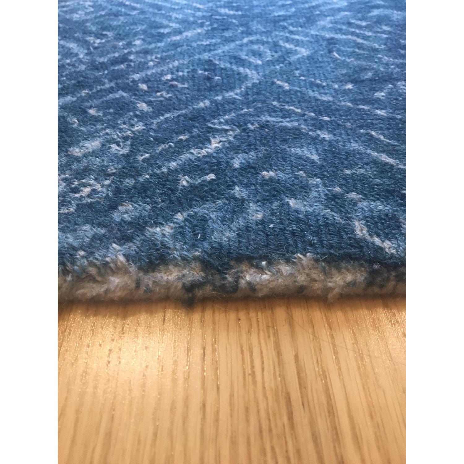 West Elm Blue Patterned Area Rug - image-3