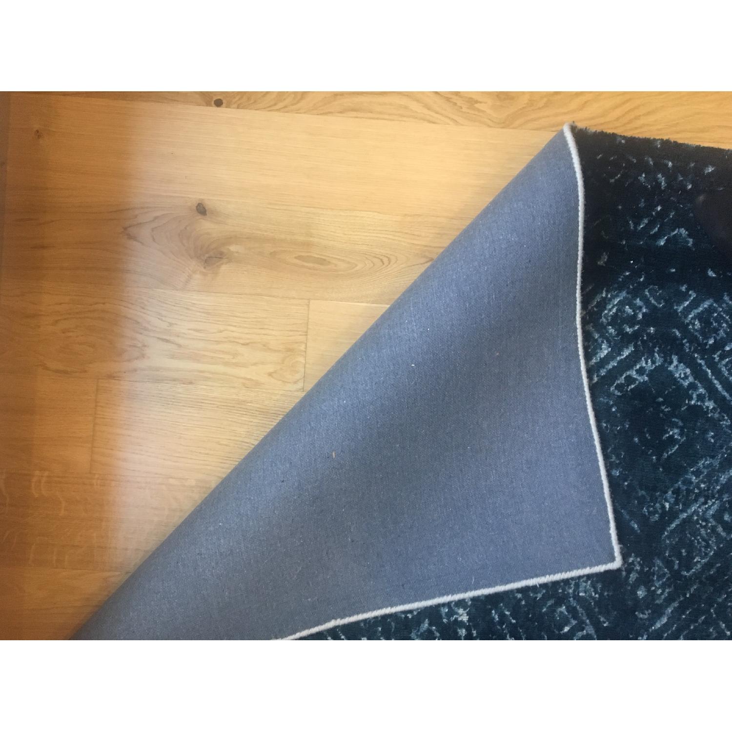 West Elm Blue Patterned Area Rug - image-4