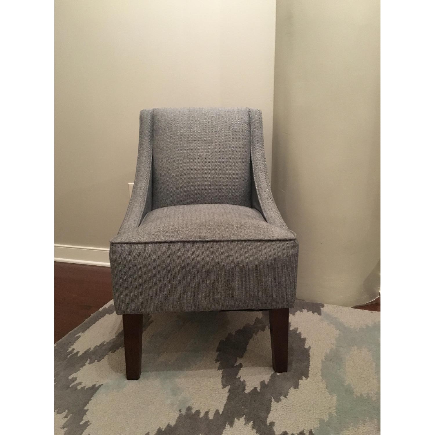 Target Herringbone Accent Chair AptDeco