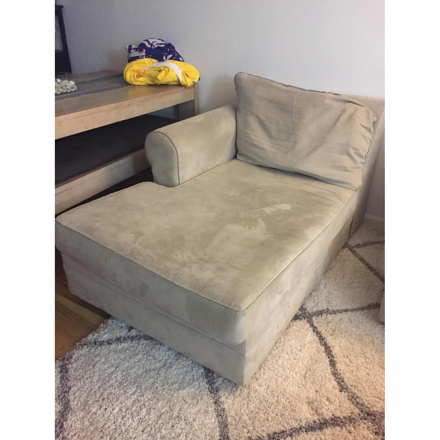 Bob's Beige Chaise Lounge - image-1