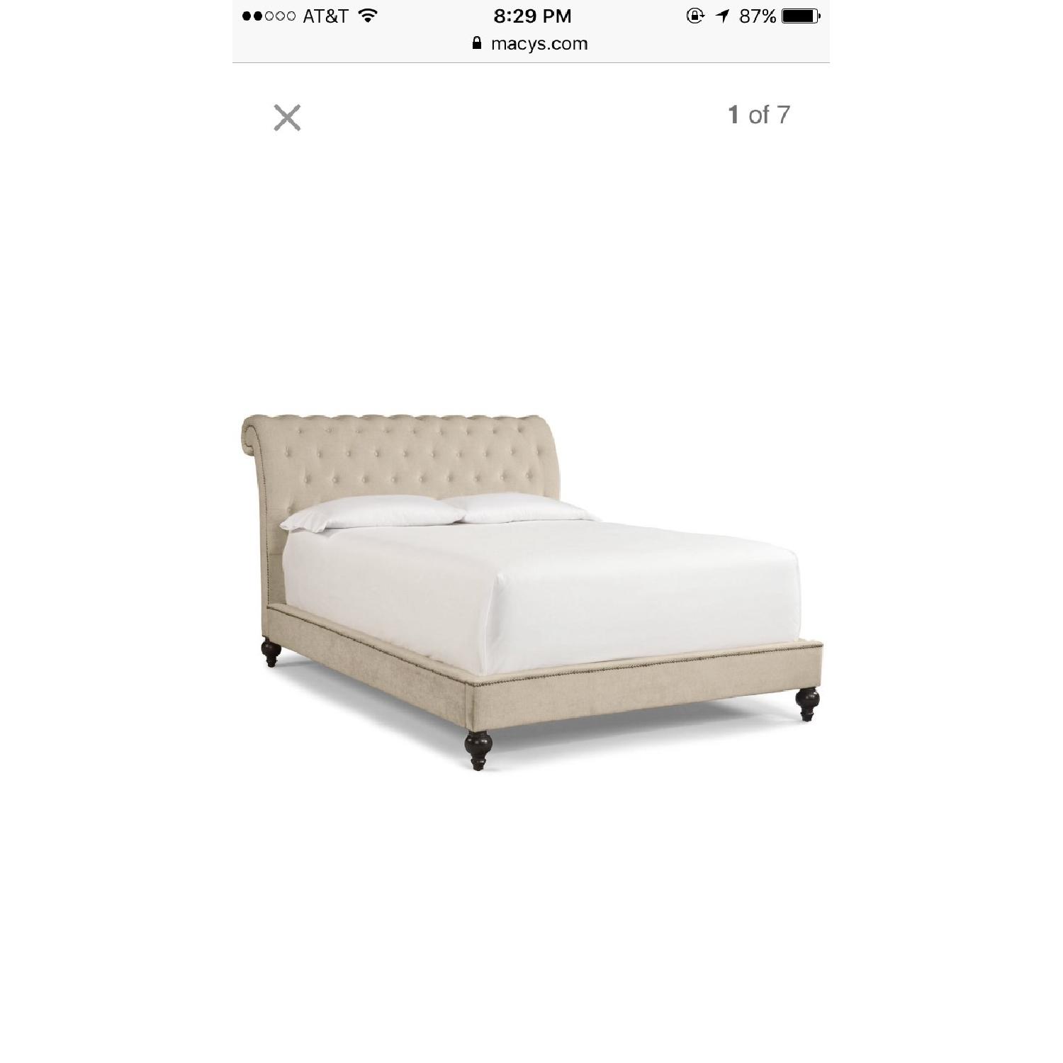 Macy's Victoria Upholstered King Bed AptDeco