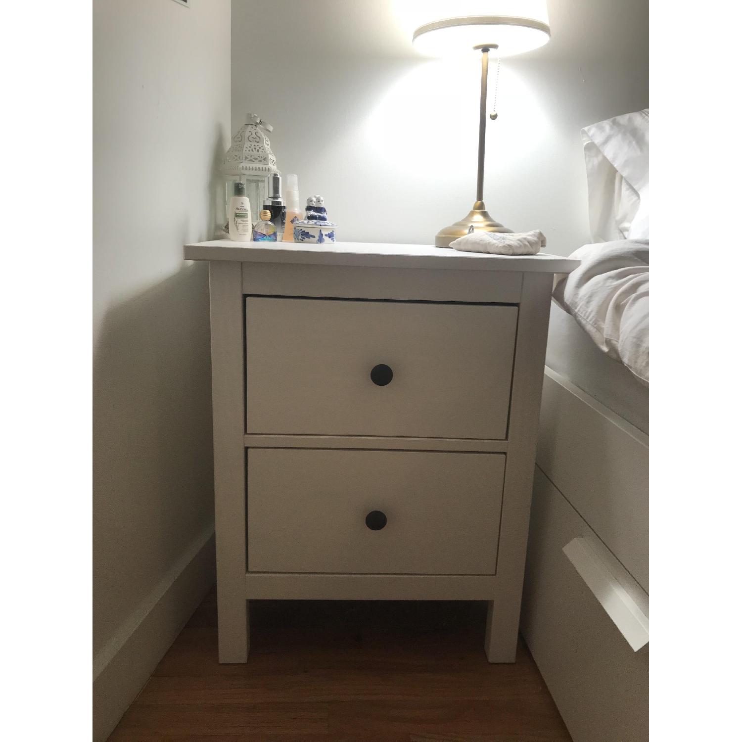 Ikea White Bedside Table - image-1